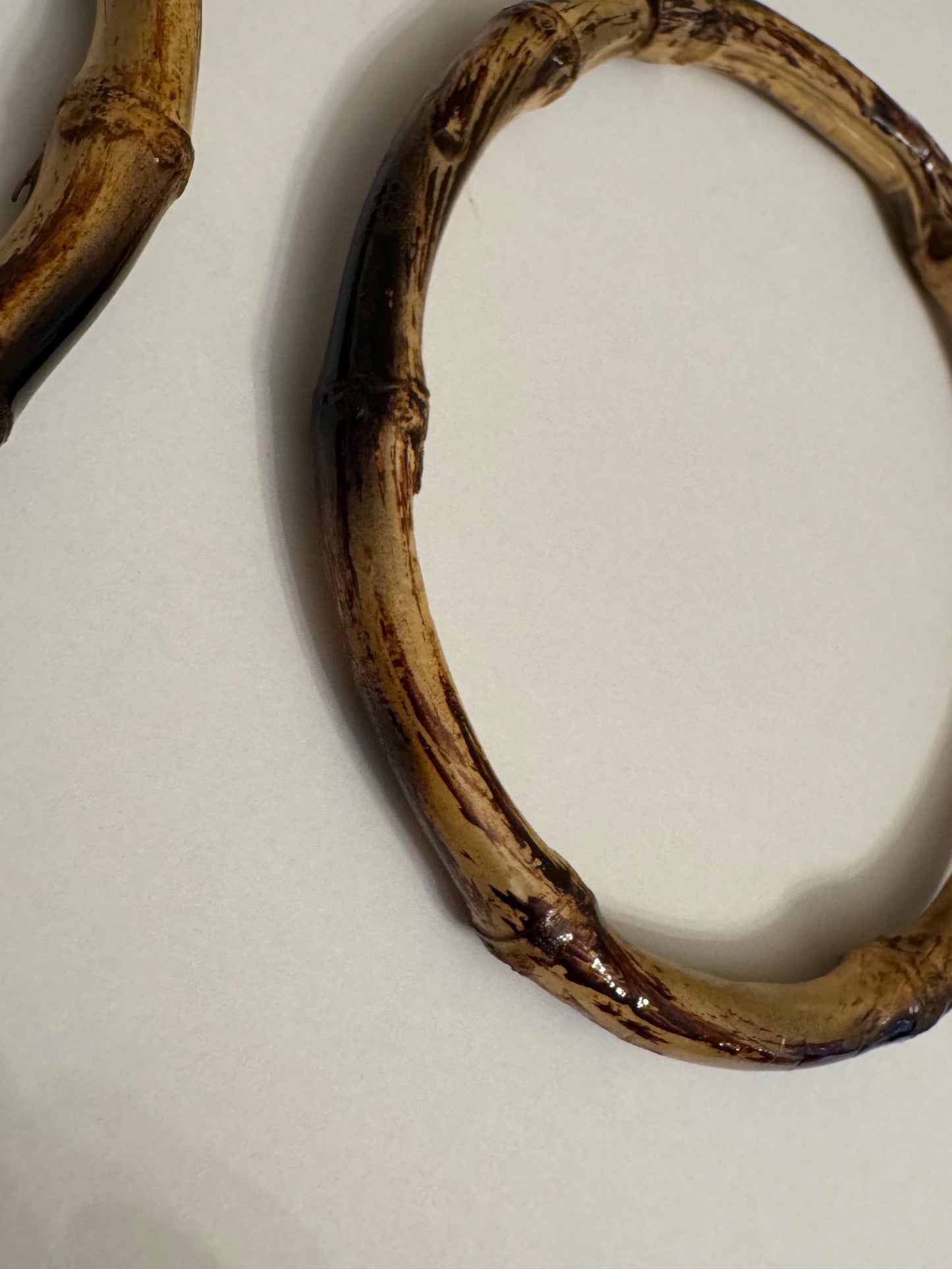 Large Bamboo Rings, 12cm, Handbag Handle, Dresses, Crafts, Home Decor, Wooden Ring, Brown Wood Bamboo Ring