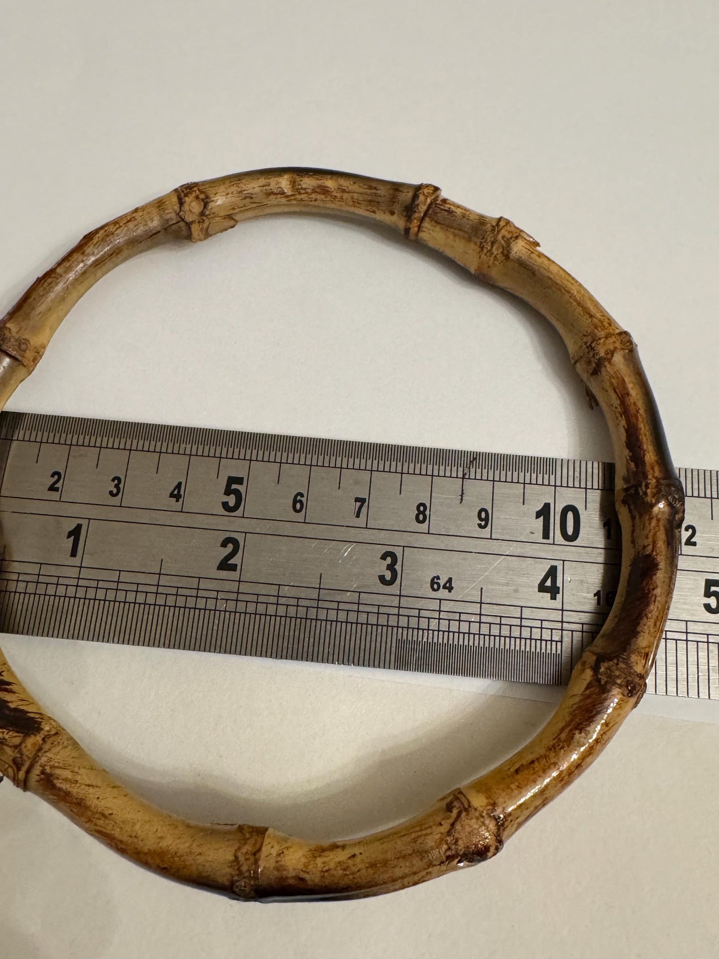 Large Bamboo Rings, 12cm, Handbag Handle, Dresses, Crafts, Home Decor, Wooden Ring, Brown Wood Bamboo Ring