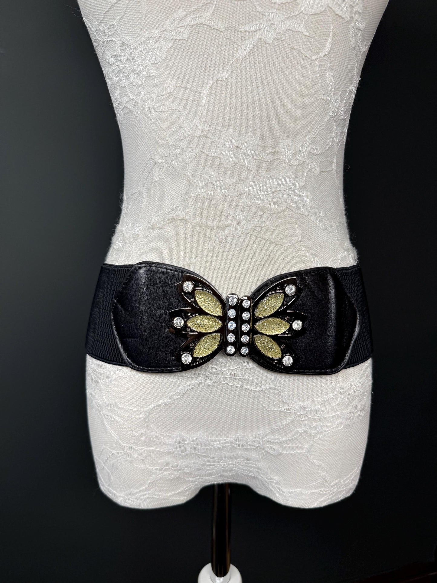 Black Woven Elastic Buckle Belt, Hand-made, Stretch Belt, Quality, Belt, Unique Belt, Fastening Belt, Festival, Dress, Tops, Resort, Beach