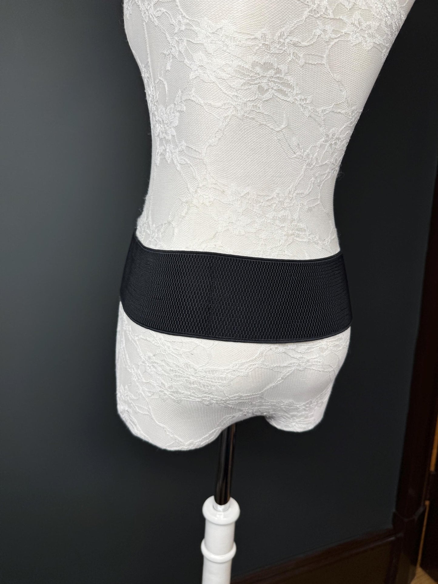 Black Woven Elastic Buckle Belt, Hand-made, Stretch Belt, Quality, Belt, Unique Belt, Fastening Belt, Festival, Dress, Tops, Resort, Beach