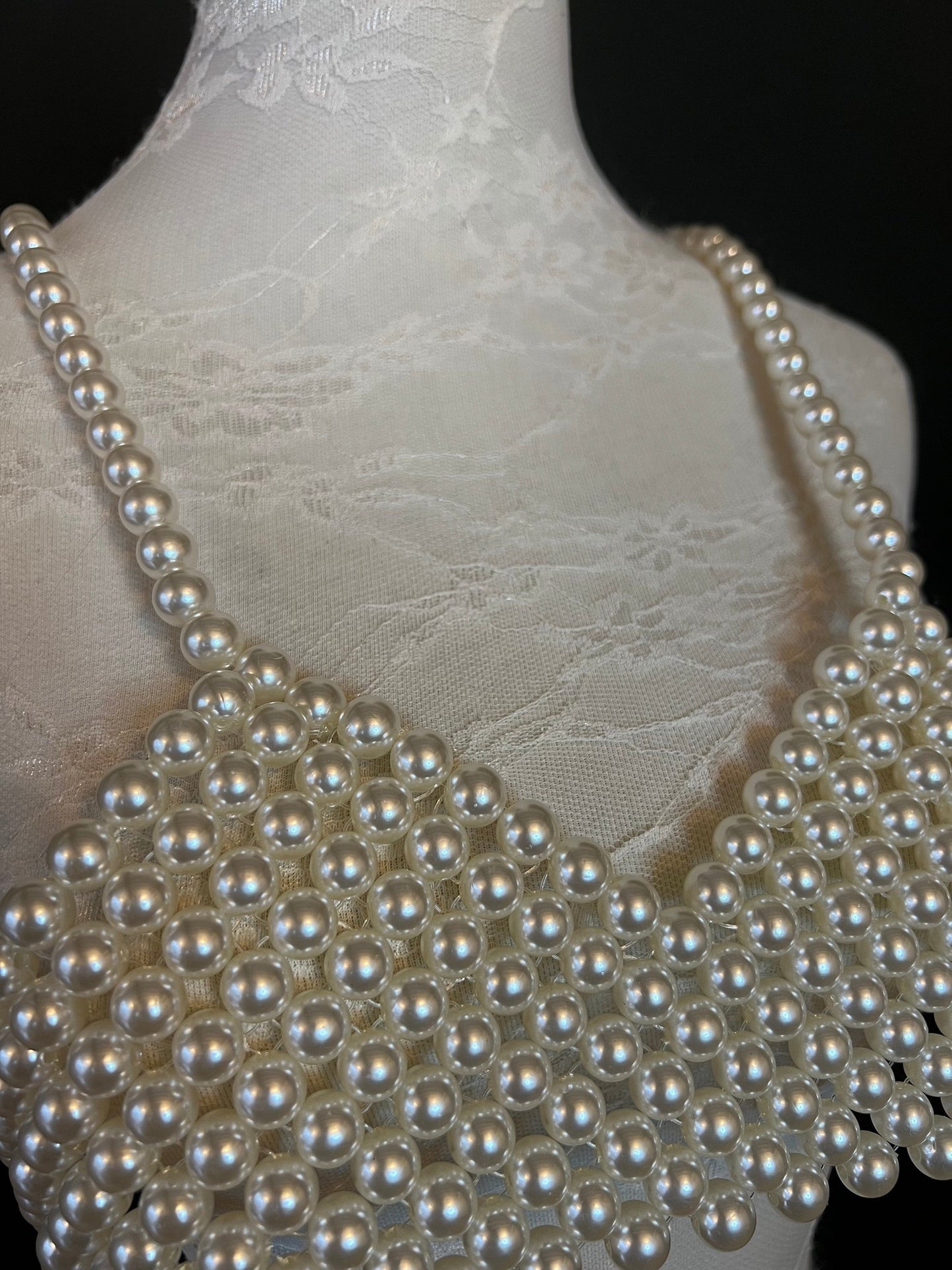 Handmade Pearl Bra, Fashion Statement Top