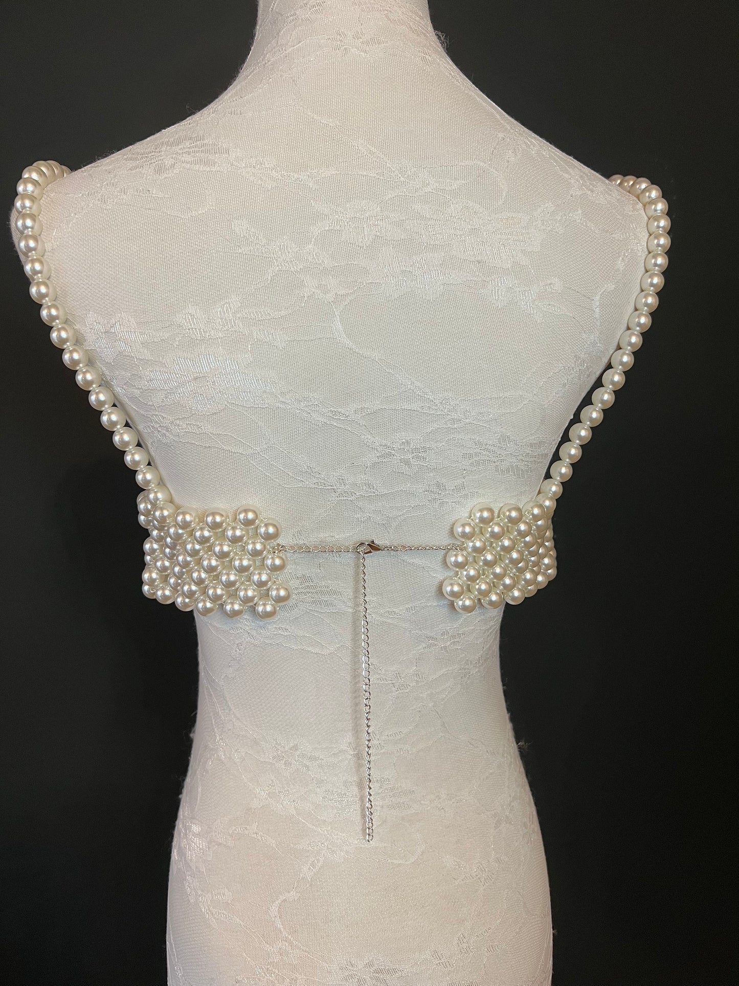Handmade Pearl Bra, Fashion Statement Top