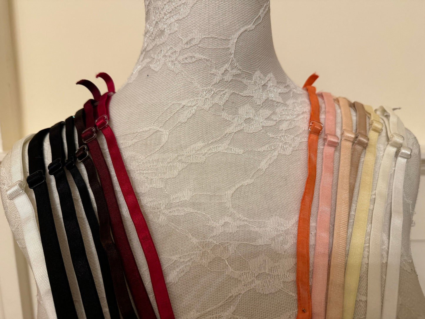 6mm Elastic Bra Straps, Detachable, Sew On, Lingerie Making