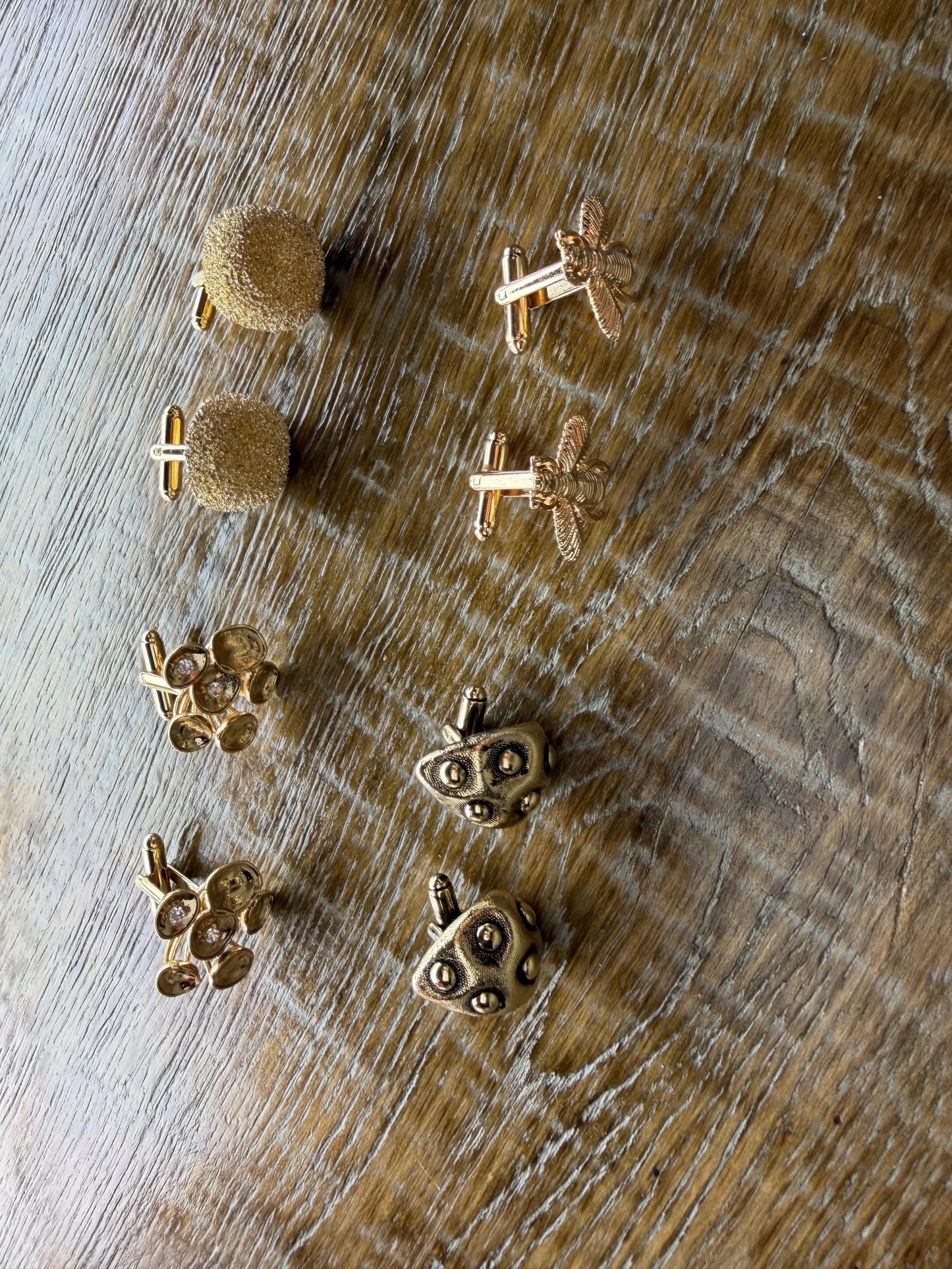 Cuff Links, Solid Metal, Unique Designs