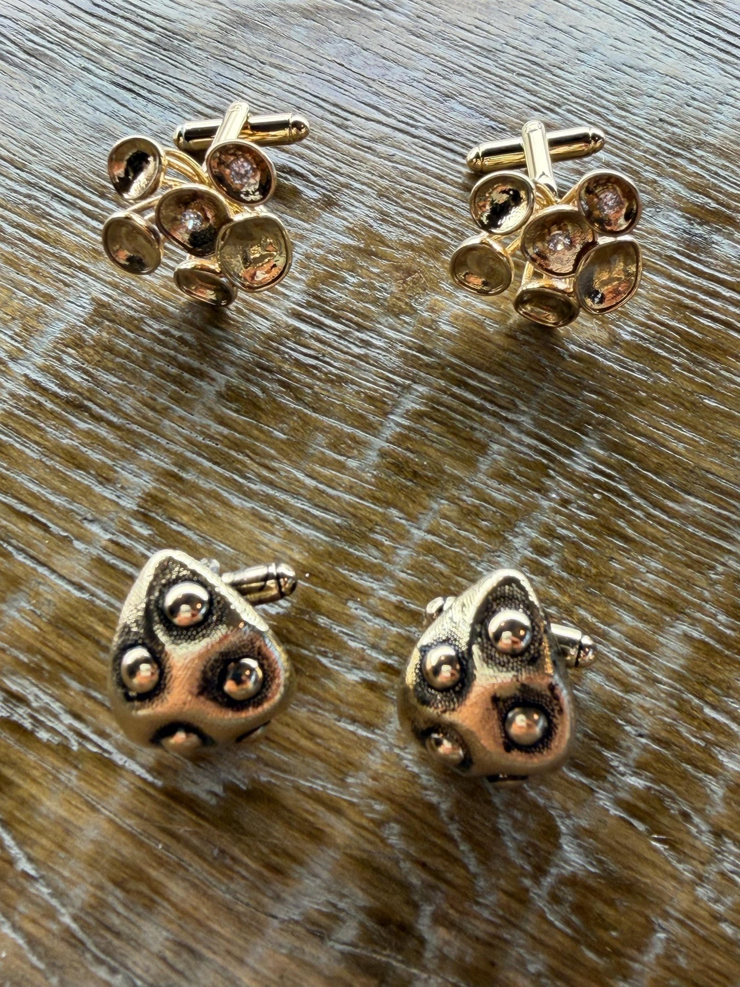 Cuff Links, Solid Metal, Unique Designs