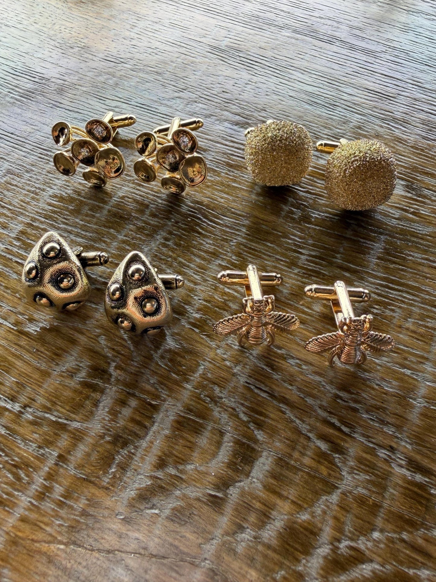 Cuff Links, Solid Metal, Unique Designs