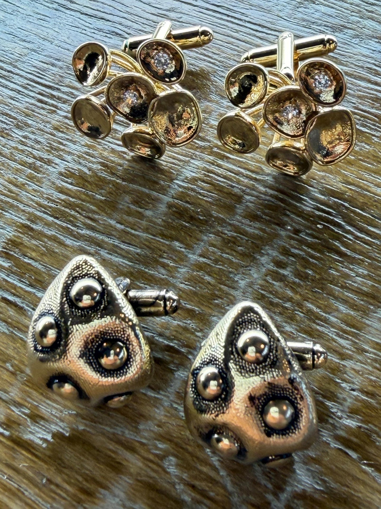 Cuff Links, Solid Metal, Unique Designs