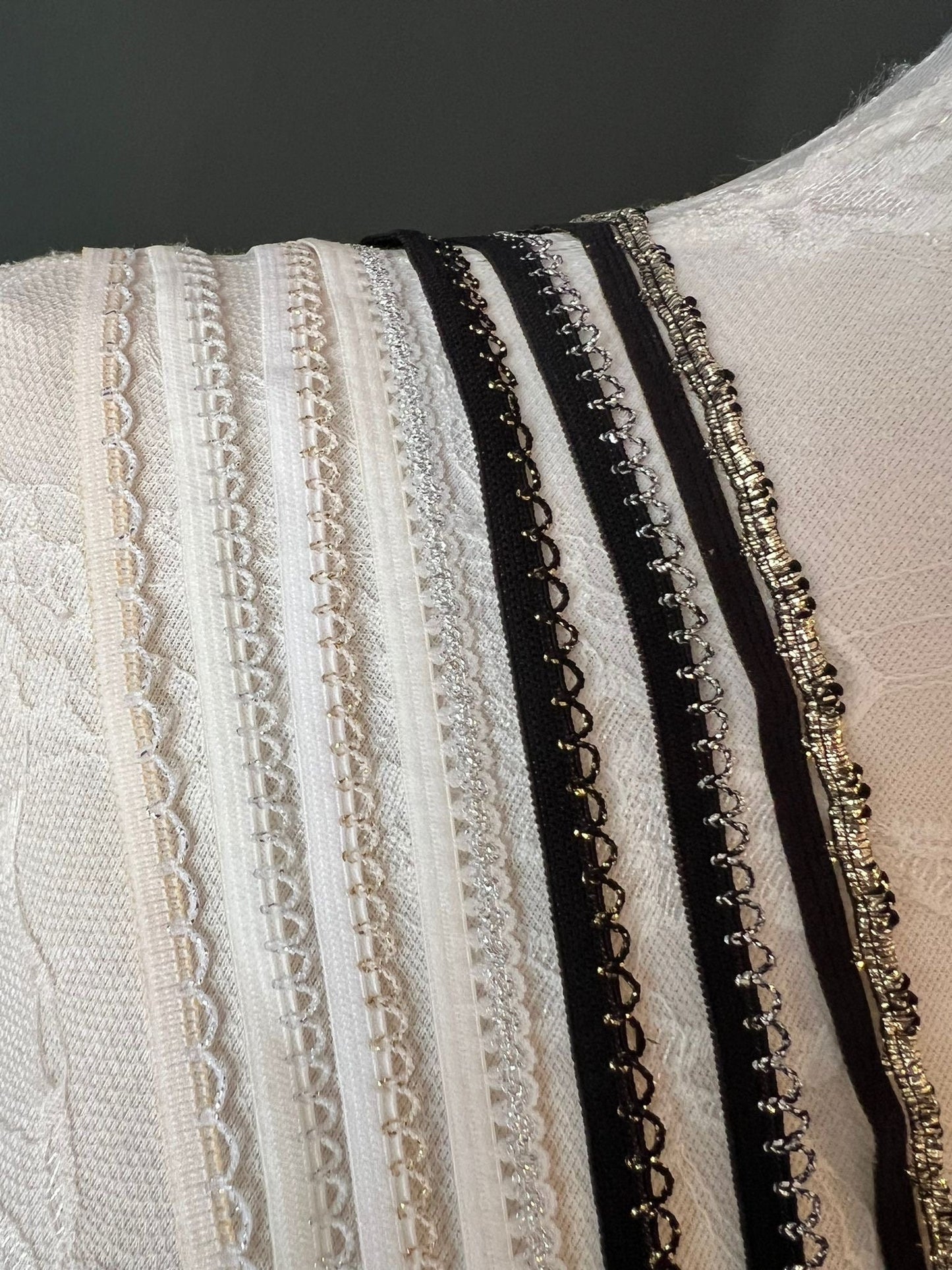 11mm Wide Lurex Picot Edge Elastic, Scallop Edging, Knicker Elastic, Lingerie Elastic, Edging Elastic, Picot Trim, Underwear