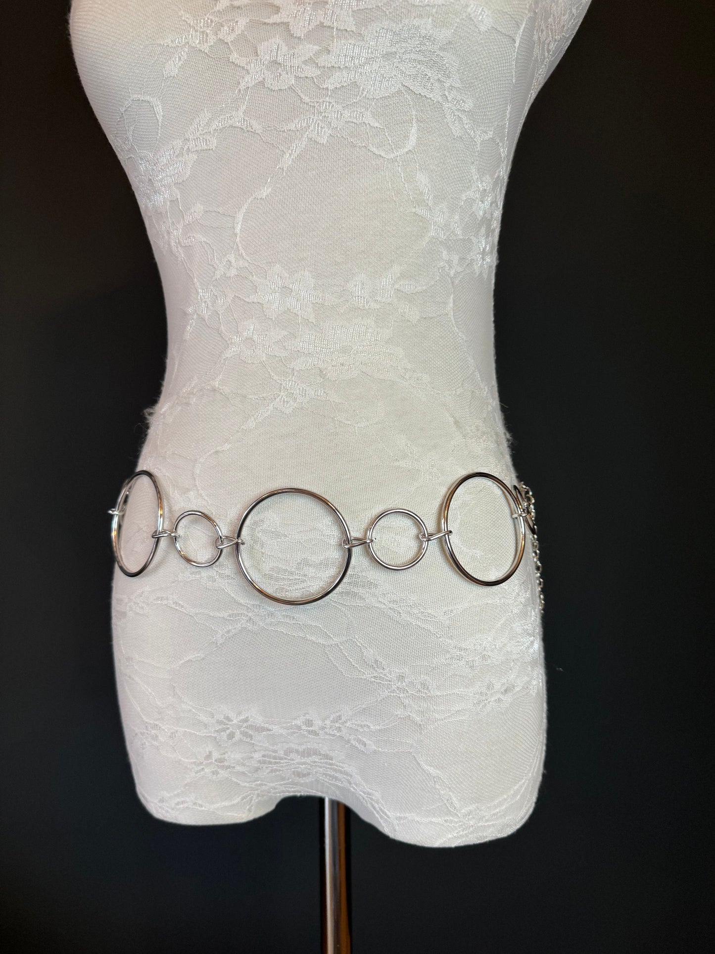 X-long Belt, Ring Belt, Fashion Belt, Silver Ring Belts, Silver or Gold, Waist sizes 18”-60”, Handmade, Swimwear, Dresses, Gift