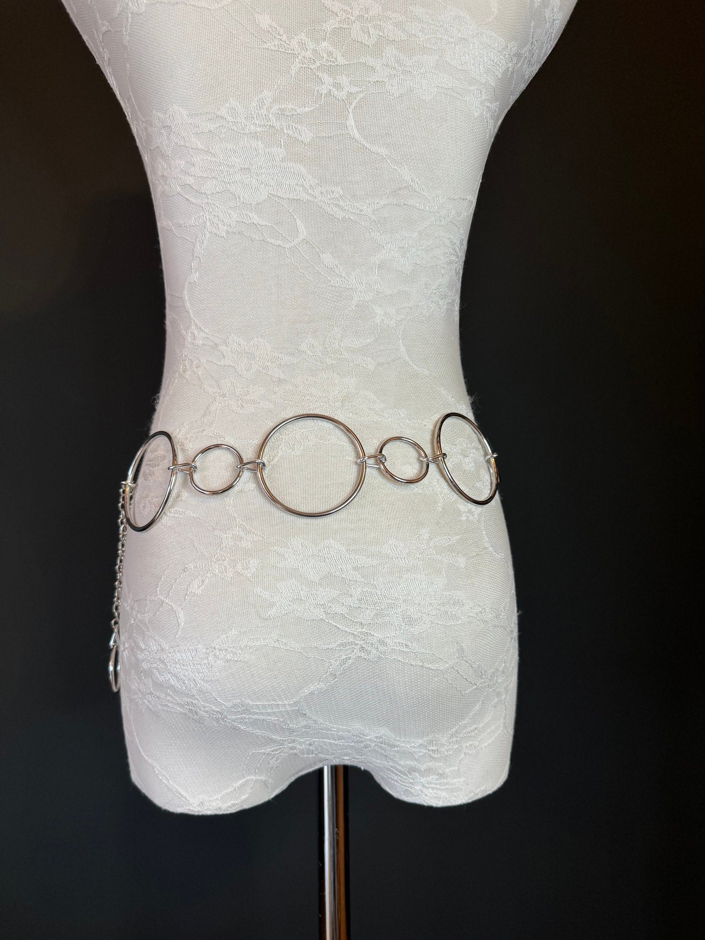 X-long Belt, Ring Belt, Fashion Belt, Silver Ring Belts, Silver or Gold, Waist sizes 18”-60”, Handmade, Swimwear, Dresses, Gift