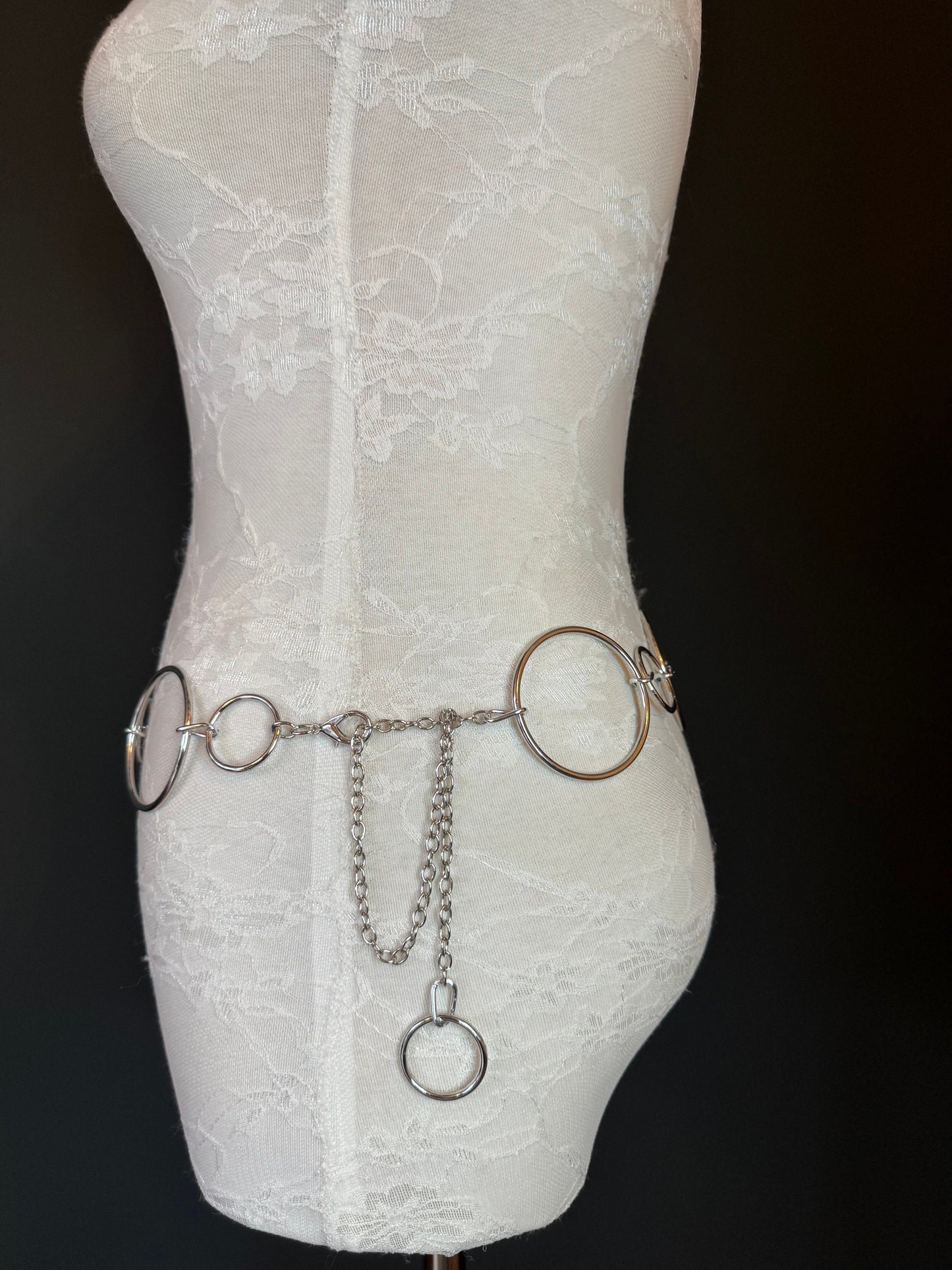 X-long Belt, Ring Belt, Fashion Belt, Silver Ring Belts, Silver or Gold, Waist sizes 18”-60”, Handmade, Swimwear, Dresses, Gift