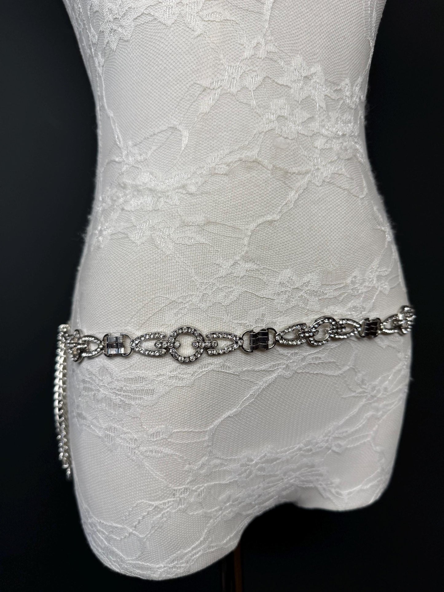 Stunning Rhinestone Belt, Diamanté Belt, Swimwear, 18”-60”, Dresses, Limited Edition, FAN Design, Belt, Dress Belt, Gift, Silver, Bridal