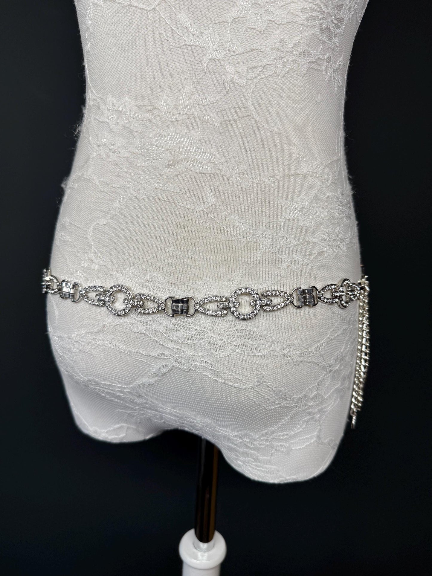 Stunning Rhinestone Belt, Diamanté Belt, Swimwear, 18”-60”, Dresses, Limited Edition, FAN Design, Belt, Dress Belt, Gift, Silver, Bridal