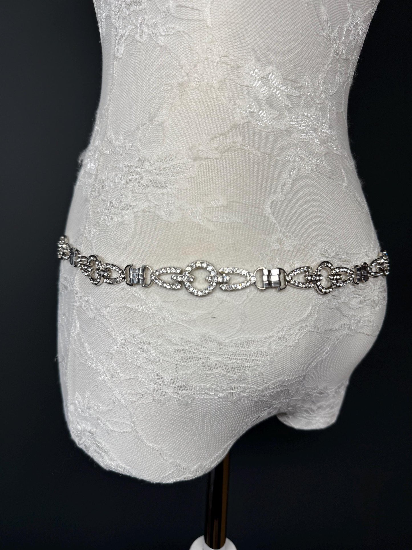 Stunning Rhinestone Belt, Diamanté Belt, Swimwear, 18”-60”, Dresses, Limited Edition, FAN Design, Belt, Dress Belt, Gift, Silver, Bridal