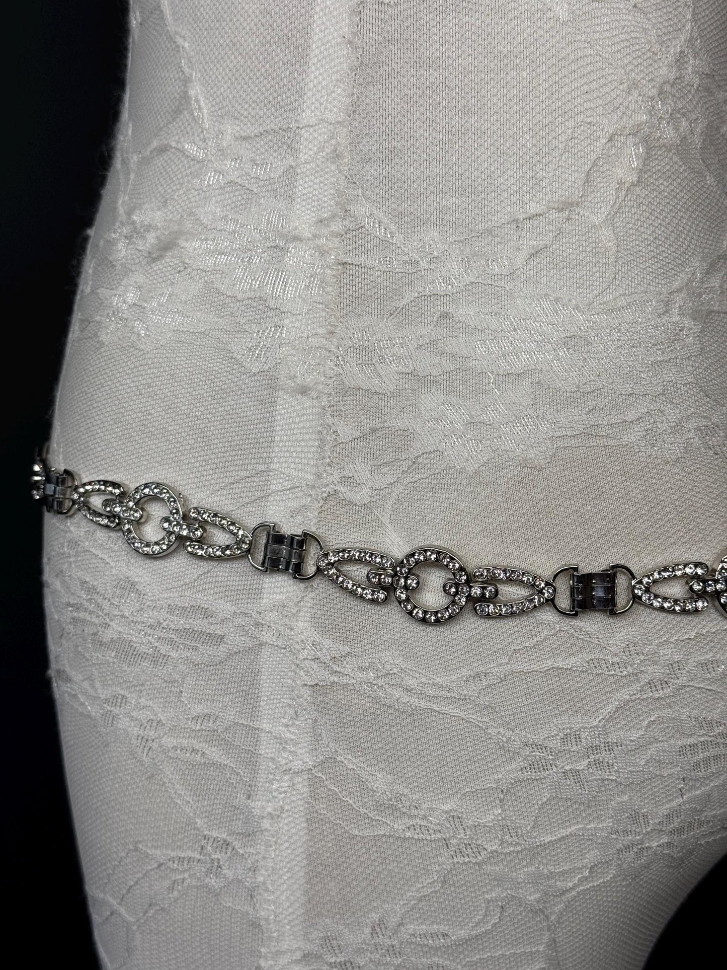 Stunning Rhinestone Belt, Diamanté Belt, Swimwear, 18”-60”, Dresses, Limited Edition, FAN Design, Belt, Dress Belt, Gift, Silver, Bridal