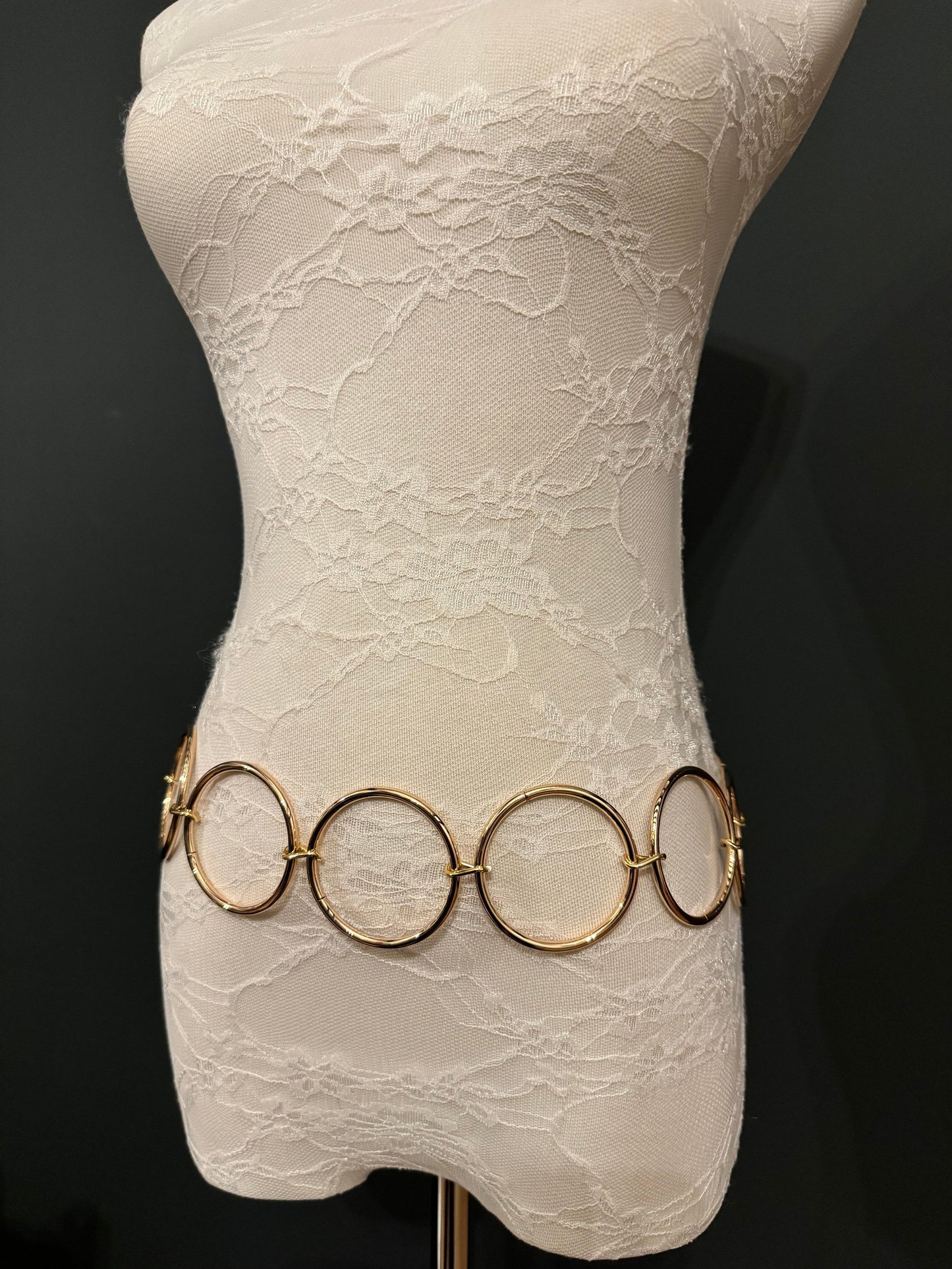 X-long Belt, High Quality Ring Belt, Silver, Gold Rings Belt, Silver, Belt, Fashion Belt, Rings, 6cm Rings, Sizes 18”-60”, FAN Design