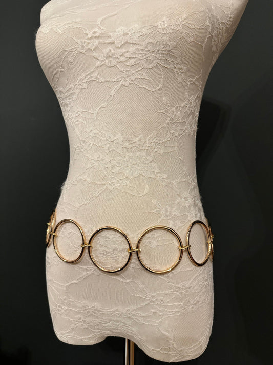 X-long Belt, High Quality Ring Belt, Silver, Gold Rings Belt, Silver, Belt, Fashion Belt, Rings, 6cm Rings, Sizes 18”-60”, FAN Design