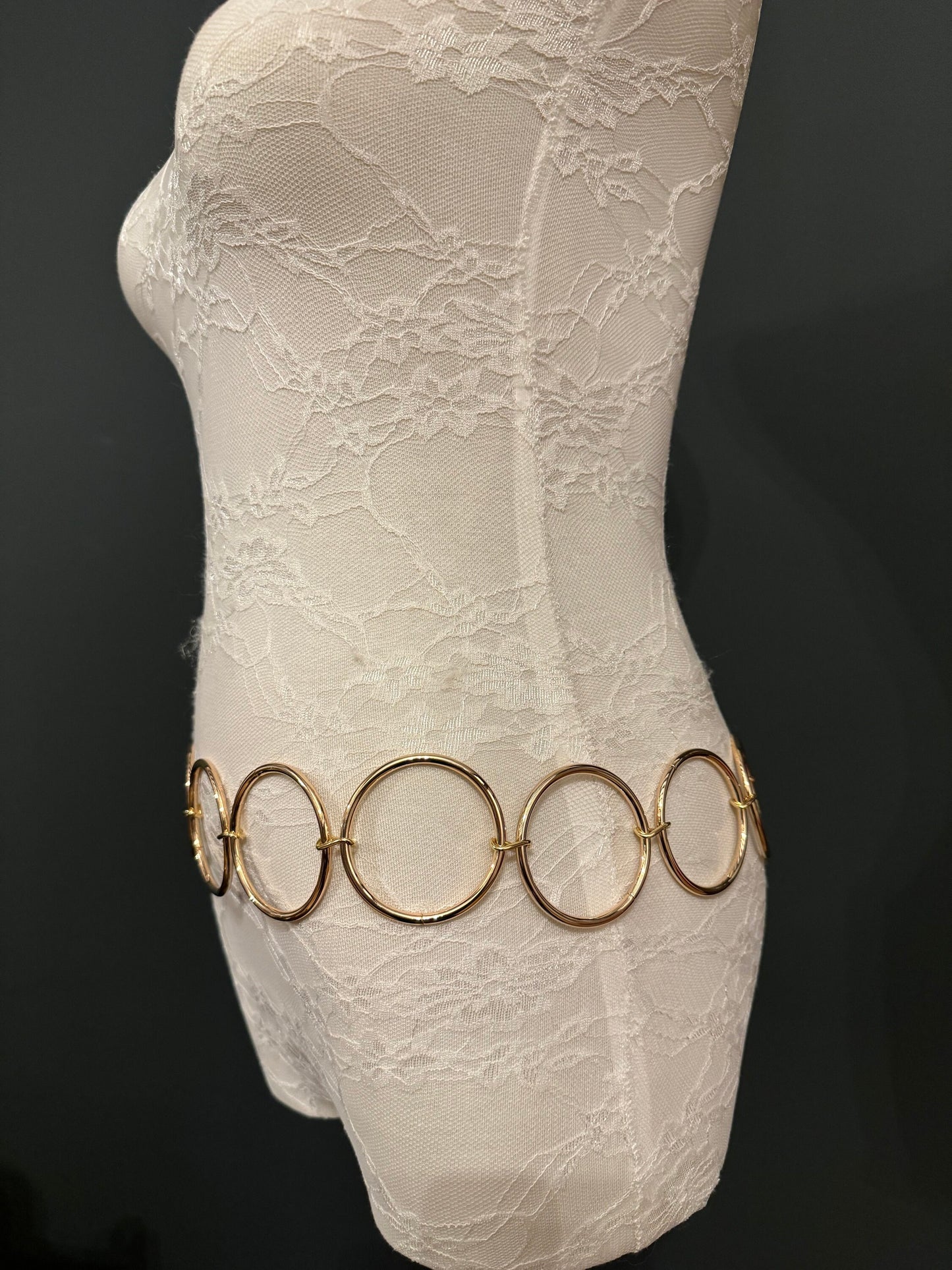 X-long Belt, High Quality Ring Belt, Silver, Gold Rings Belt, Silver, Belt, Fashion Belt, Rings, 6cm Rings, Sizes 18”-60”, FAN Design