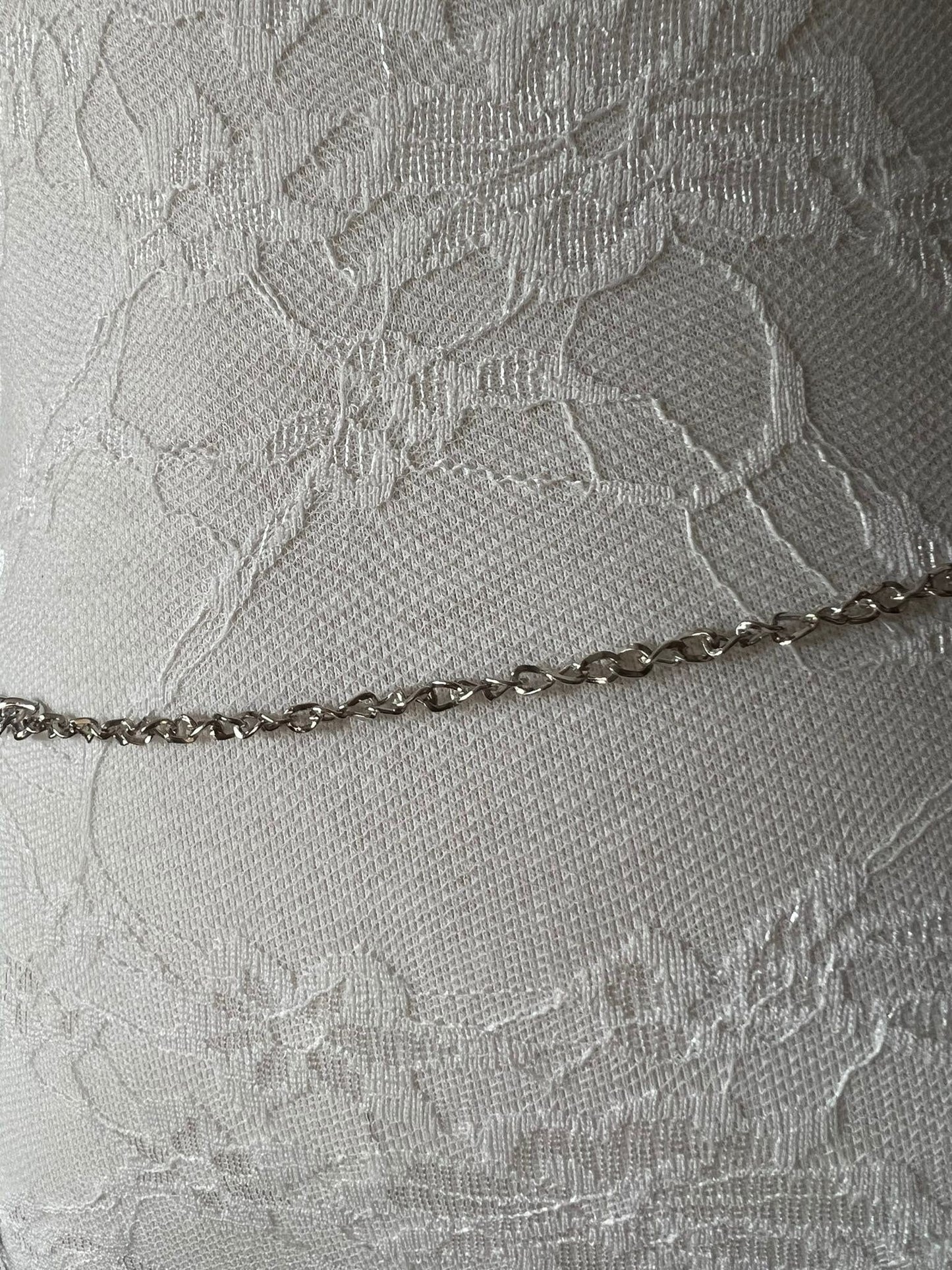 X-long Chain Belt, Fashionable Chain Belt, Shiny Silver Chain, Rose Gold, Tassel Detail, Quality Chain, Teen Sizes, 18”-60”, Gift, Swimwear