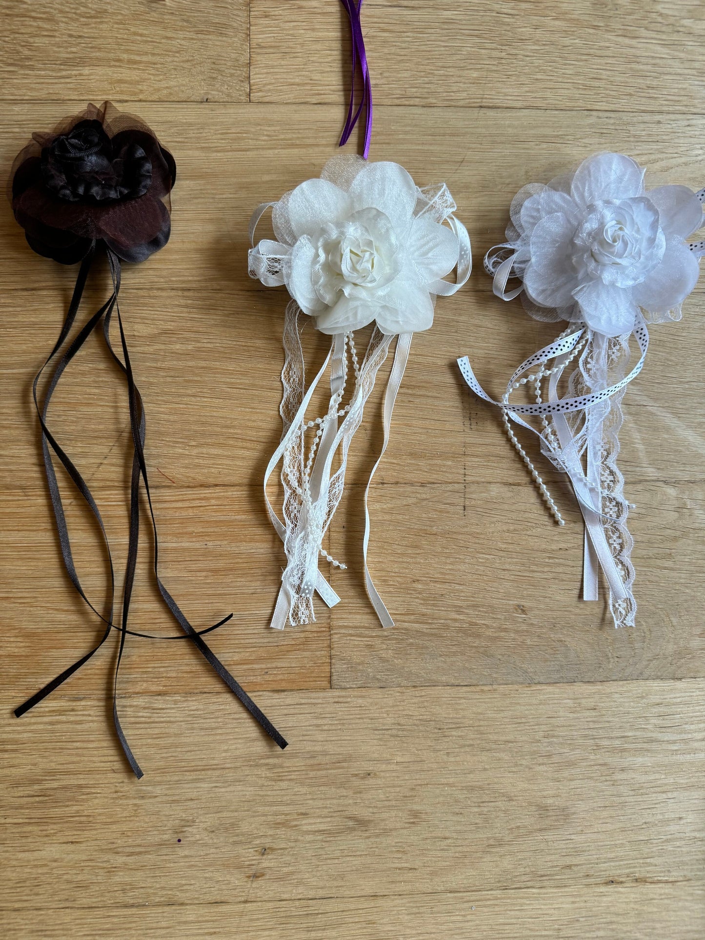 Pin-On Corsage Flower, Dress and Hat Embellishment, 10 Colours