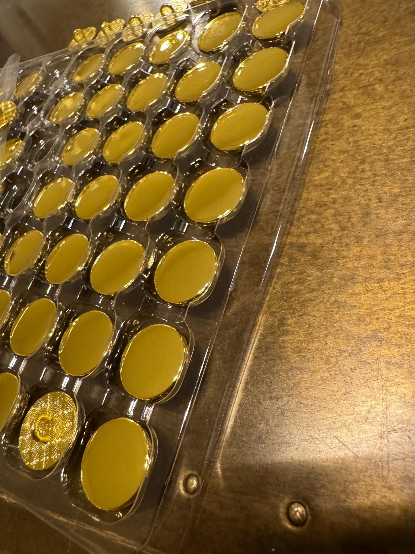 6pc, Alloy Metal Buttons, Yellow Gold, Indian Gold Colour Buttons, 15mm, 24L, High Quality Solid Buttons, Blazer, Jacket, Coat, Pocket