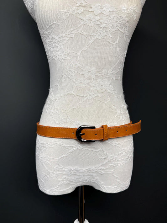 3/4” Wide Warm Tan Belt Accessory - Size 8-16. 20mm Width, Fashion Belt, Handmade Belt, High Quality, Warm Tan Colour. Vegan Belt, Elegant