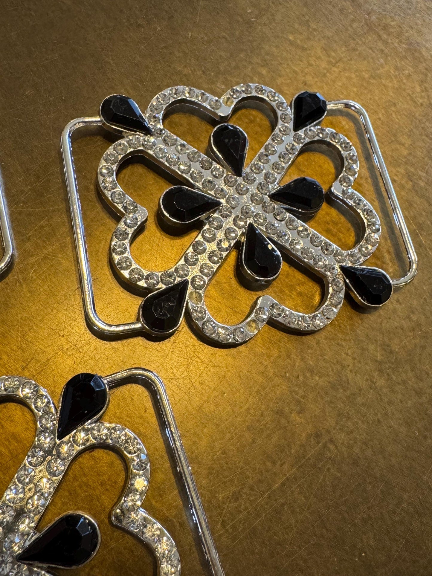 Diamanté Rhinestone Metal Buckle, Silver Diamanté Buckle, Quality Rhinestones, Bridal, Wedding, Clothing, Bags, Swmwear, 8cm x 5cm, 3” x 2”