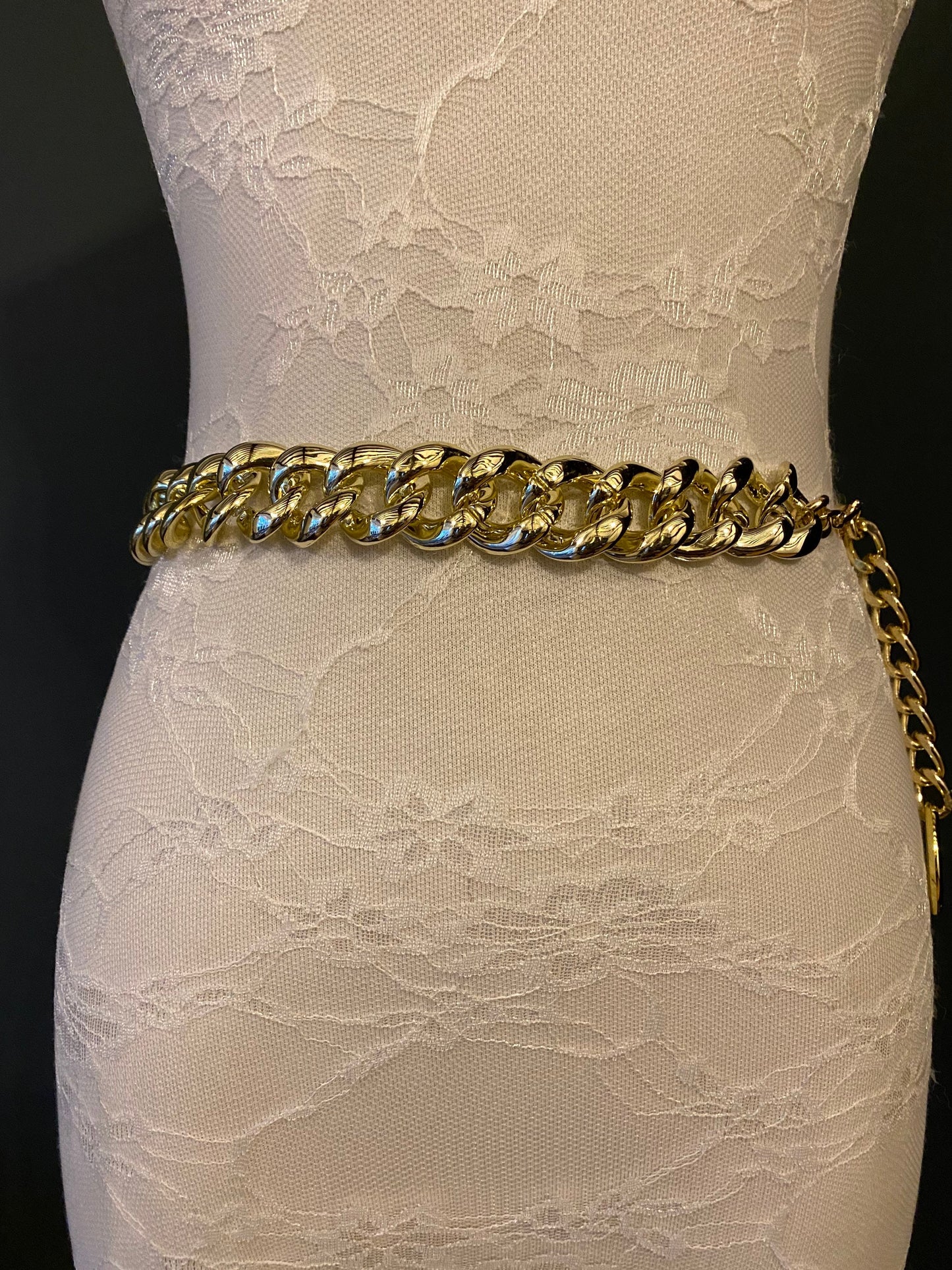 Light Gold Chain Belt, Dress Accessory, Sizes 18" - 60"