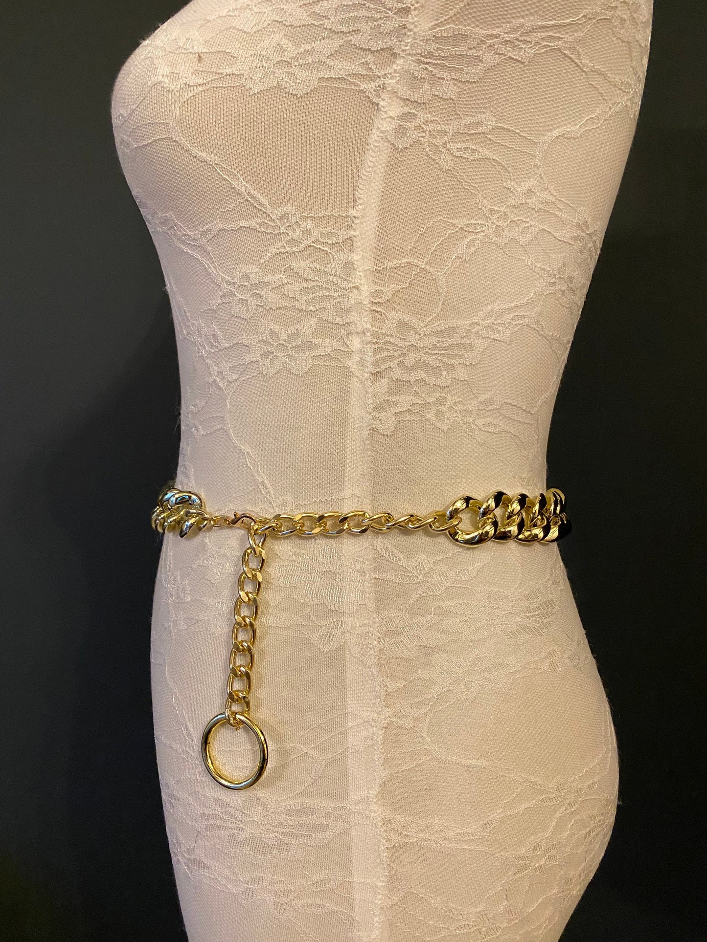 Light Gold Chain Belt, Dress Accessory, Sizes 18" - 60"