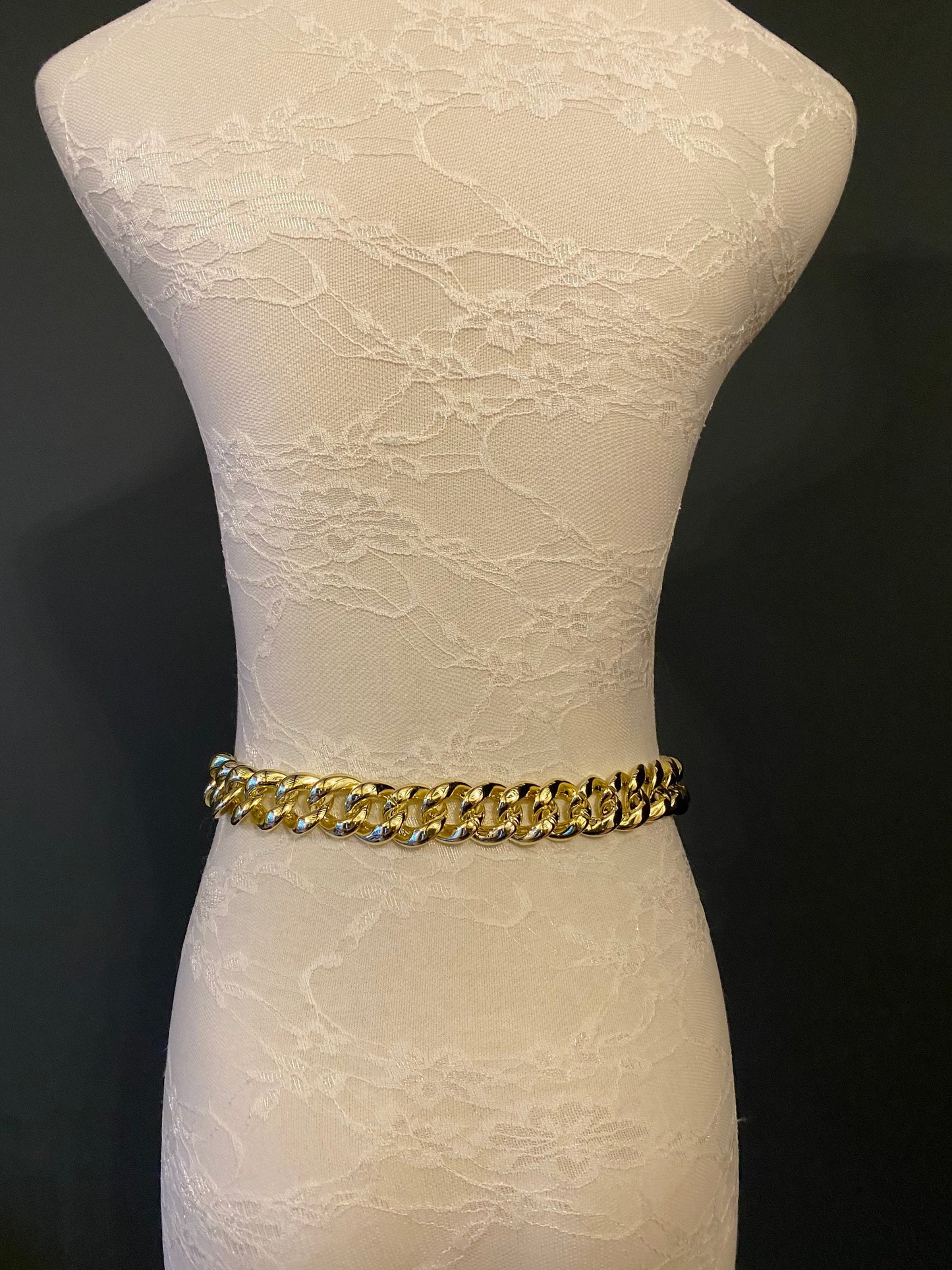Light Gold Chain Belt, Dress Accessory, Sizes 18" - 60"