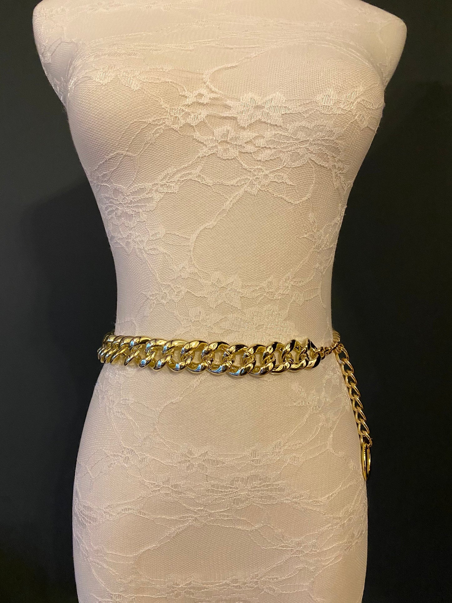 Light Gold Chain Belt, Dress Accessory, Sizes 18" - 60"