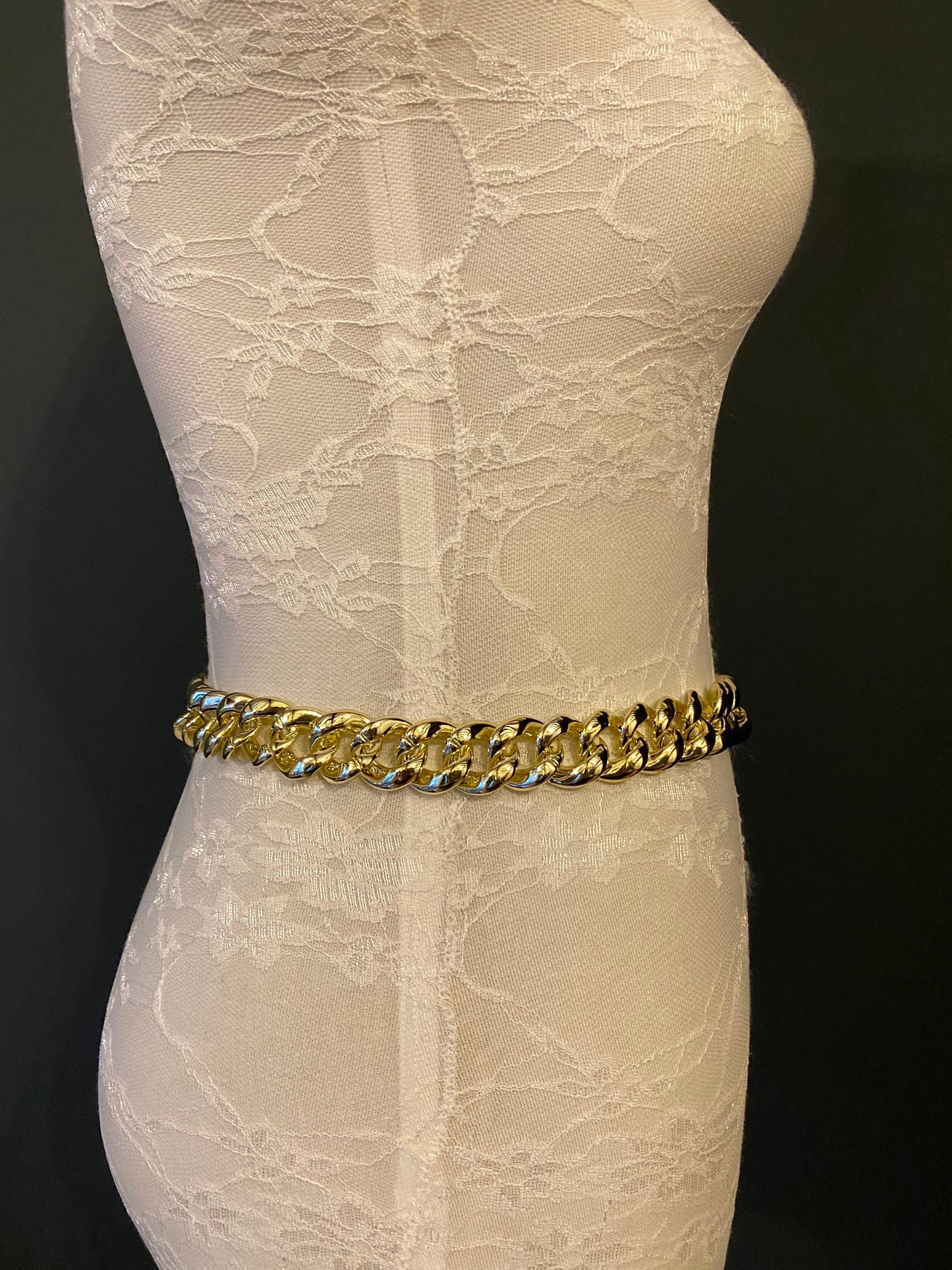 Light Gold Chain Belt, Dress Accessory, Sizes 18" - 60"