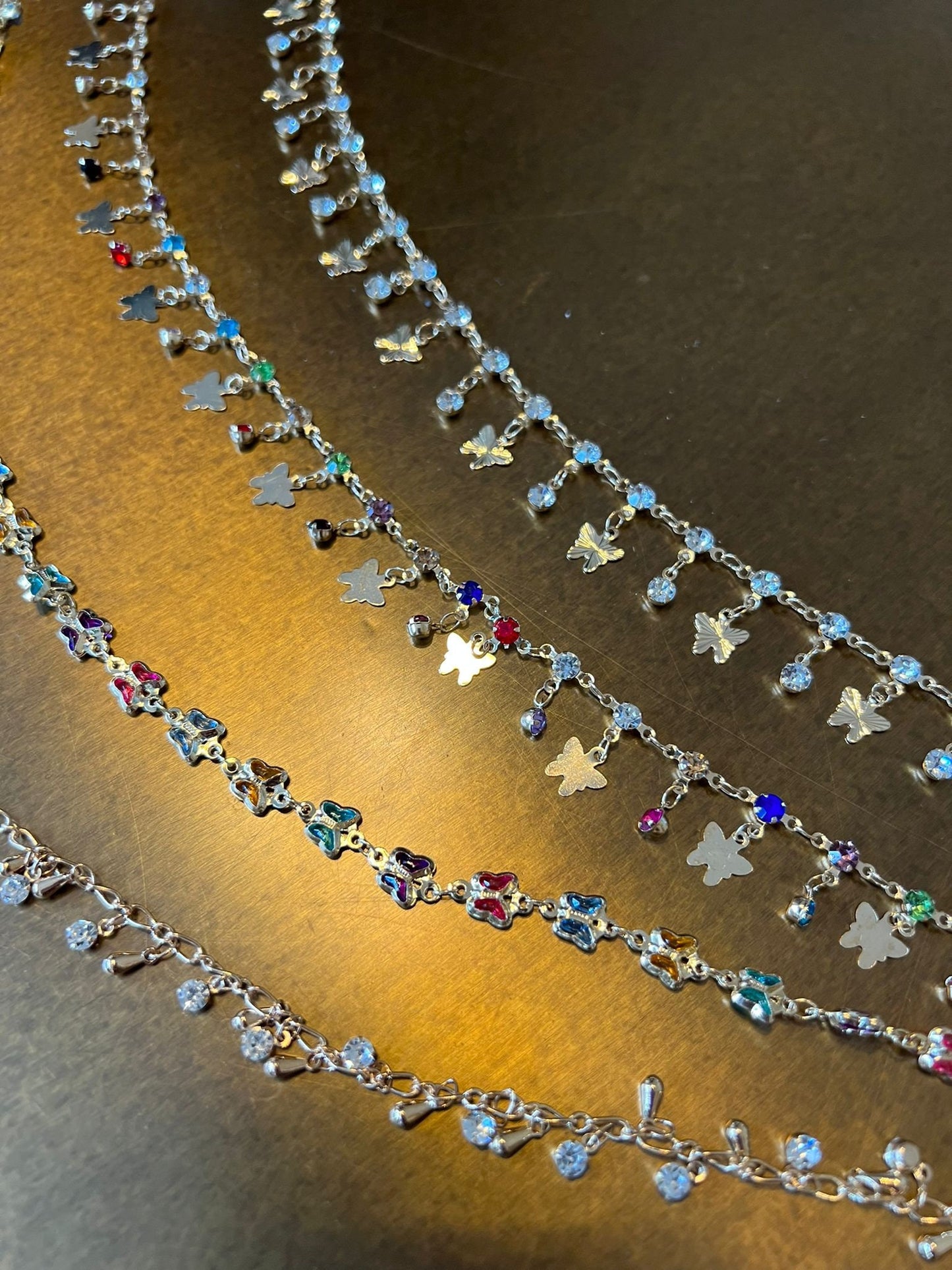 X-long Chain Belt, Fashion Belt, Swimwear, Accessory, Rhinestone, Butterfly, FAN Design