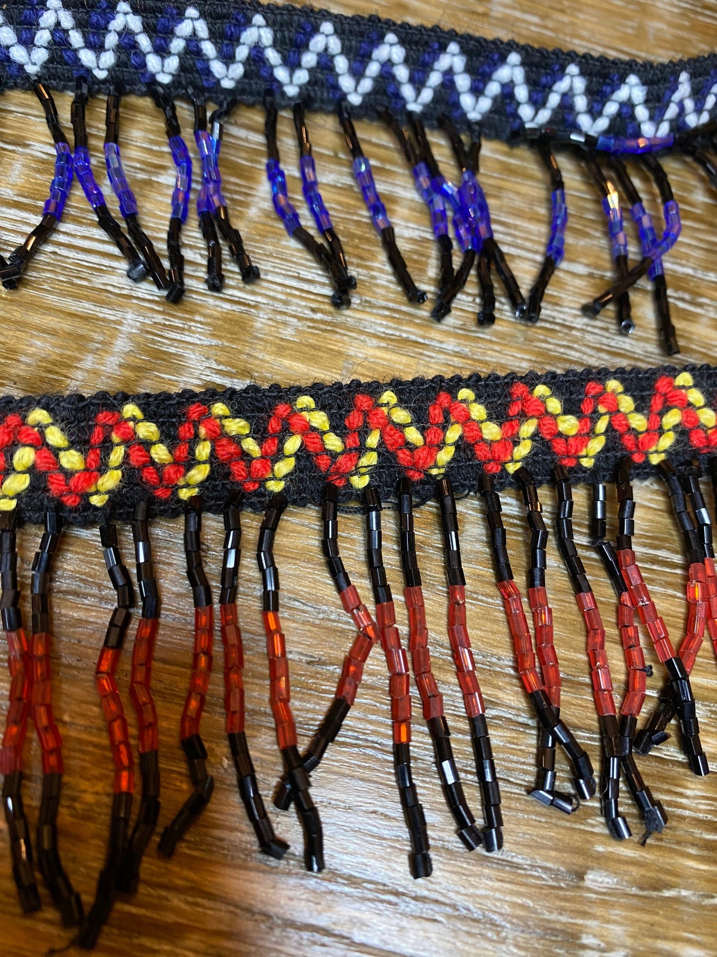 Jacquard Beaded Fringe Tape: Costume Trim, Crafts (0.5 Metre)