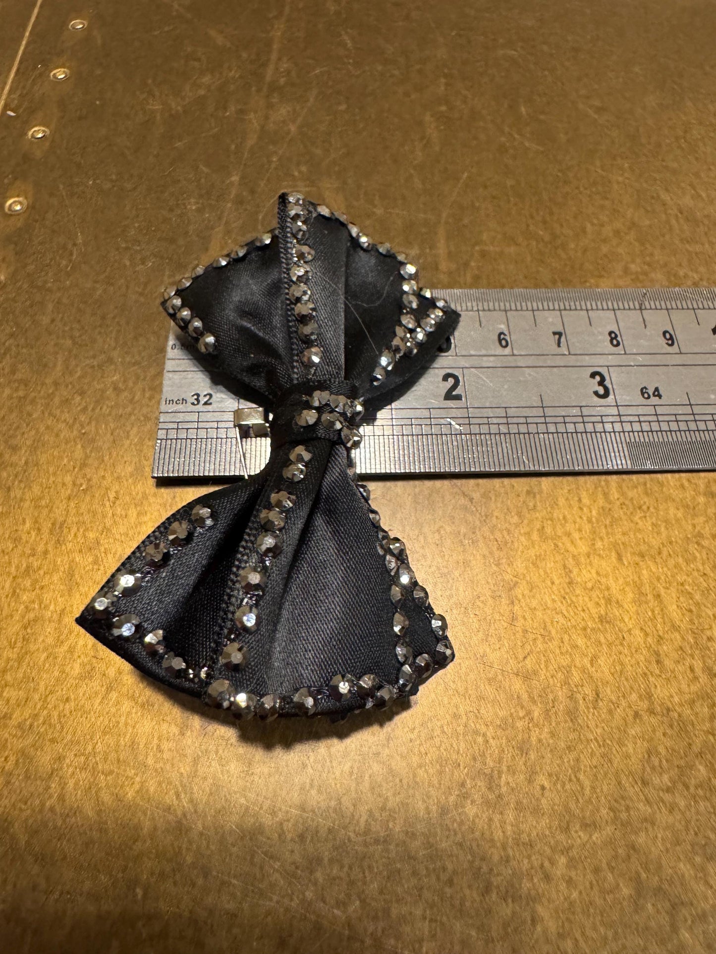 Bows, Pin on Bow, Sew on Bow, Handmade Bow, Gifts, Wrapping Bow, Bow, Fashion Bow, Clothing, Crafts, Bags, Cards, Furnishings, 3”x2”