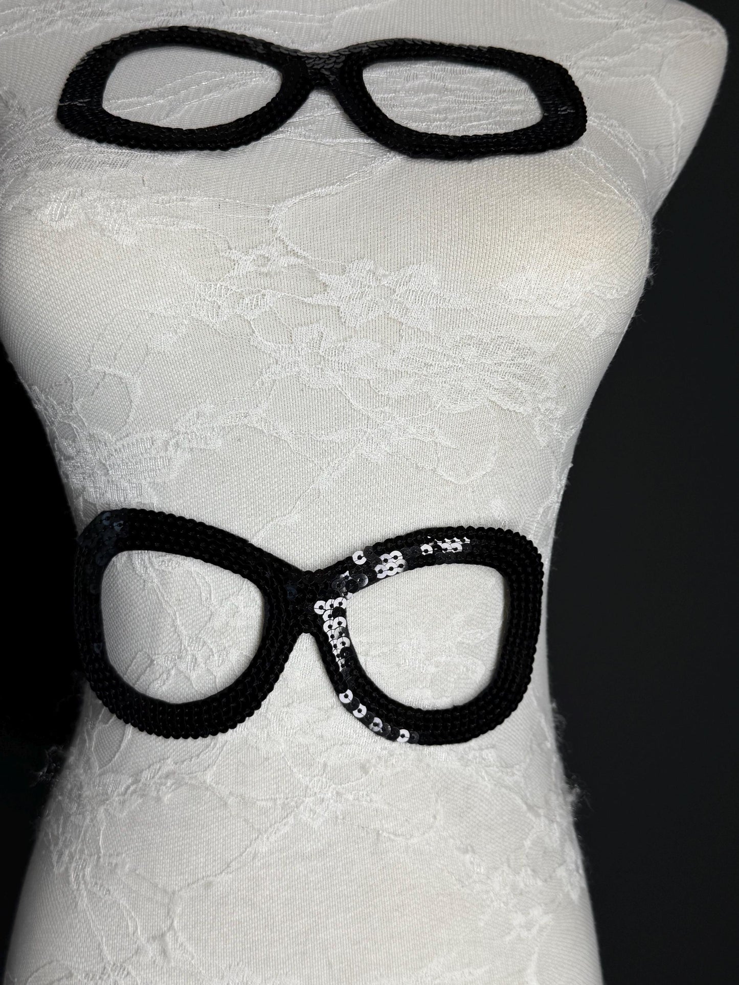 Sequin Sunglasses, Festival, Dresses, Clothing, Dress, Hat, FAN Design, Handmade in UK, Black