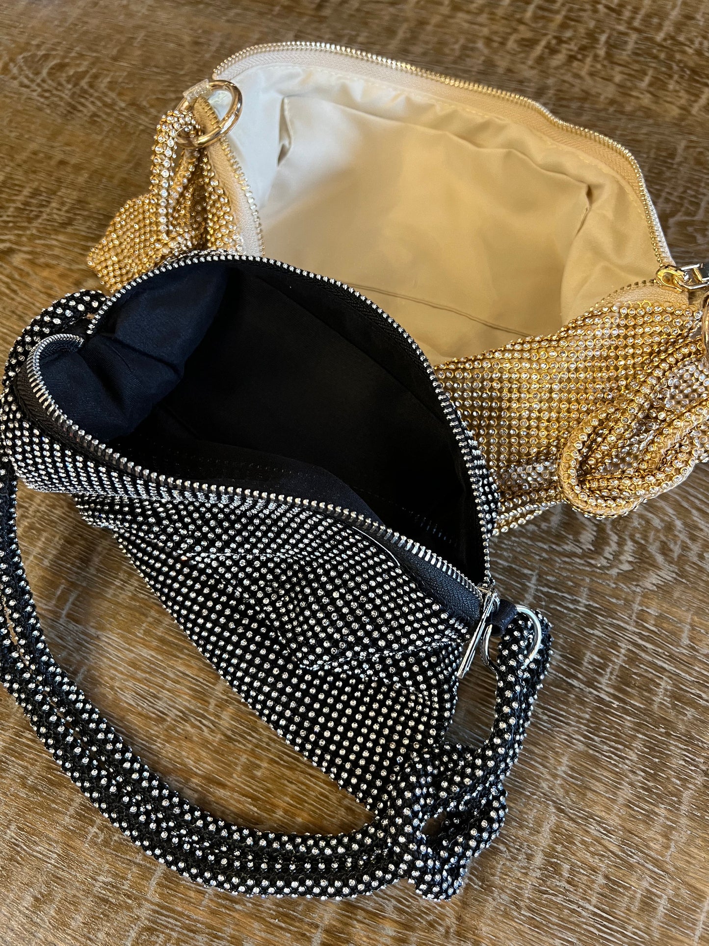 Rhinestone Mesh Party Bag, Sparkly Evening Clutch