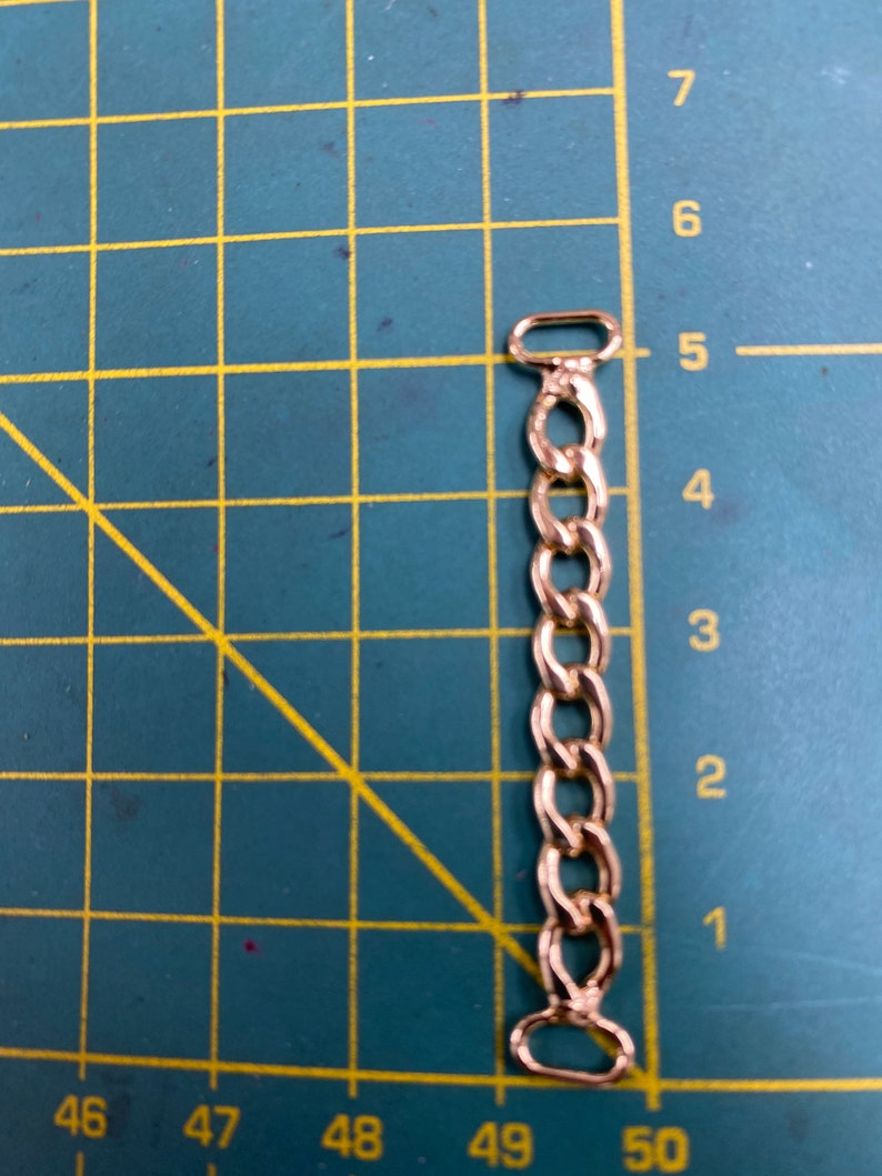 Metal Gold Sew On Coat Hanger Chain Loops