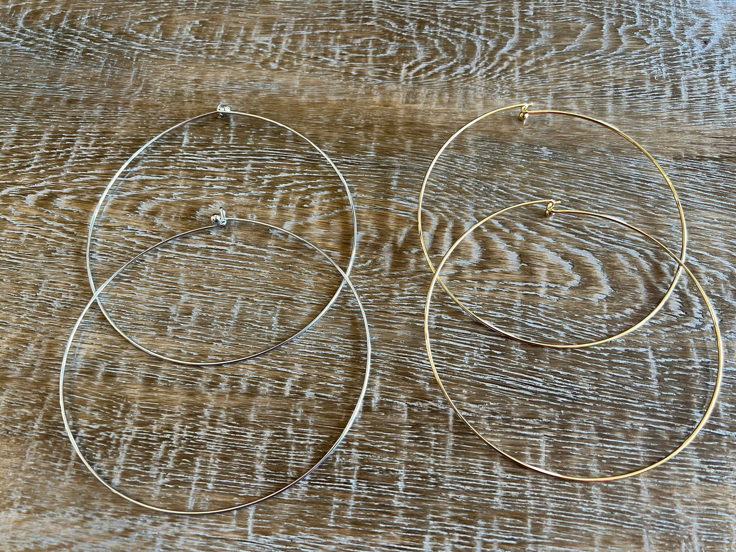 Silver or Gold Neckwire, Choker Wire, Necklace