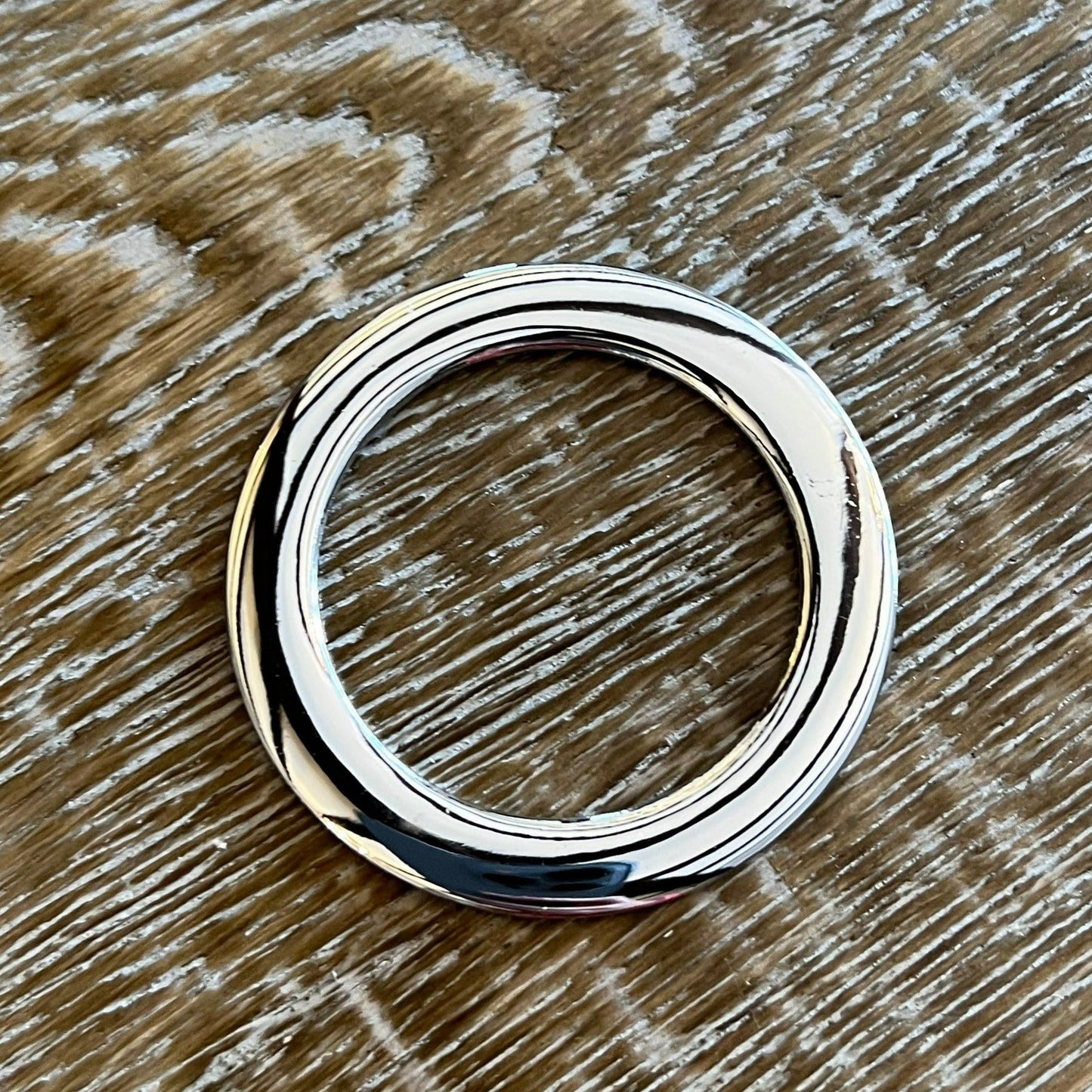 Silver Flat Metal Ring