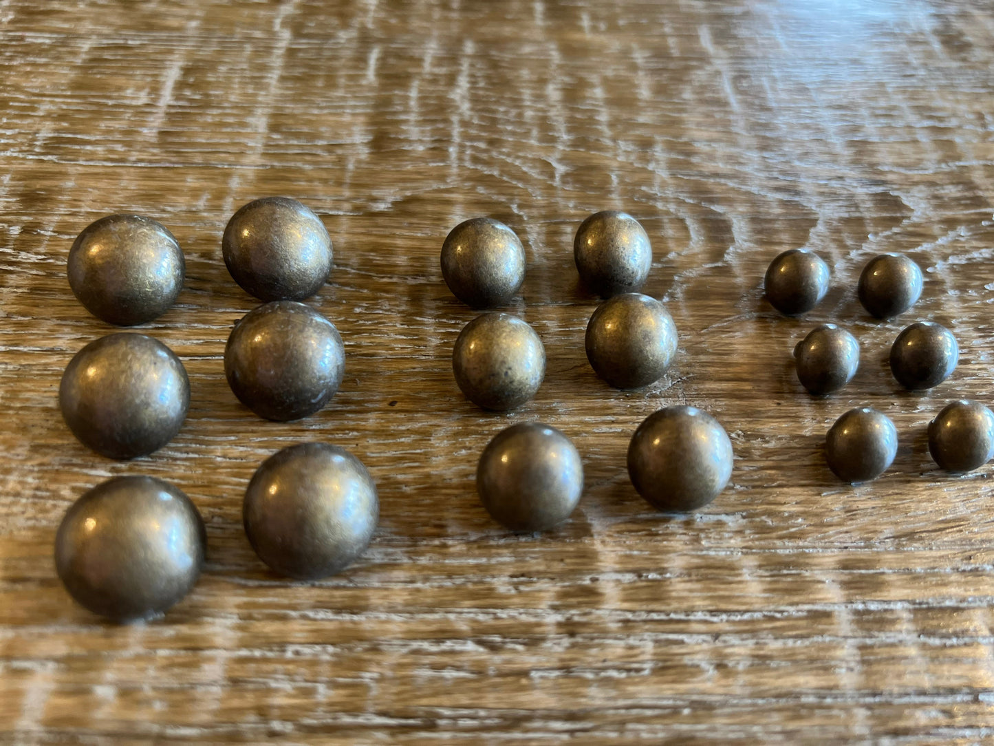 Antique Brass Dome Shank Buttons 4 sizes