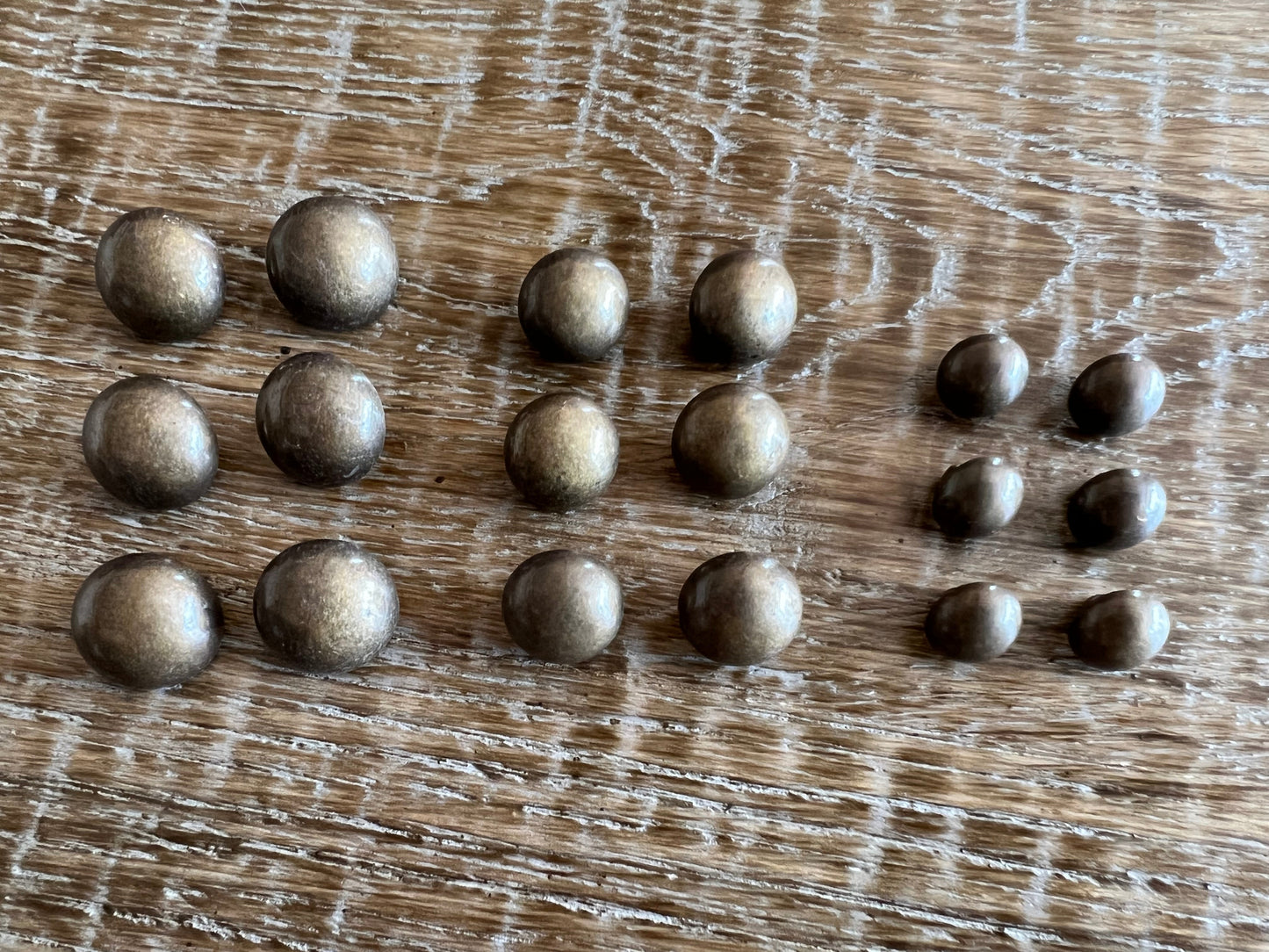 Antique Brass Dome Shank Buttons 4 sizes