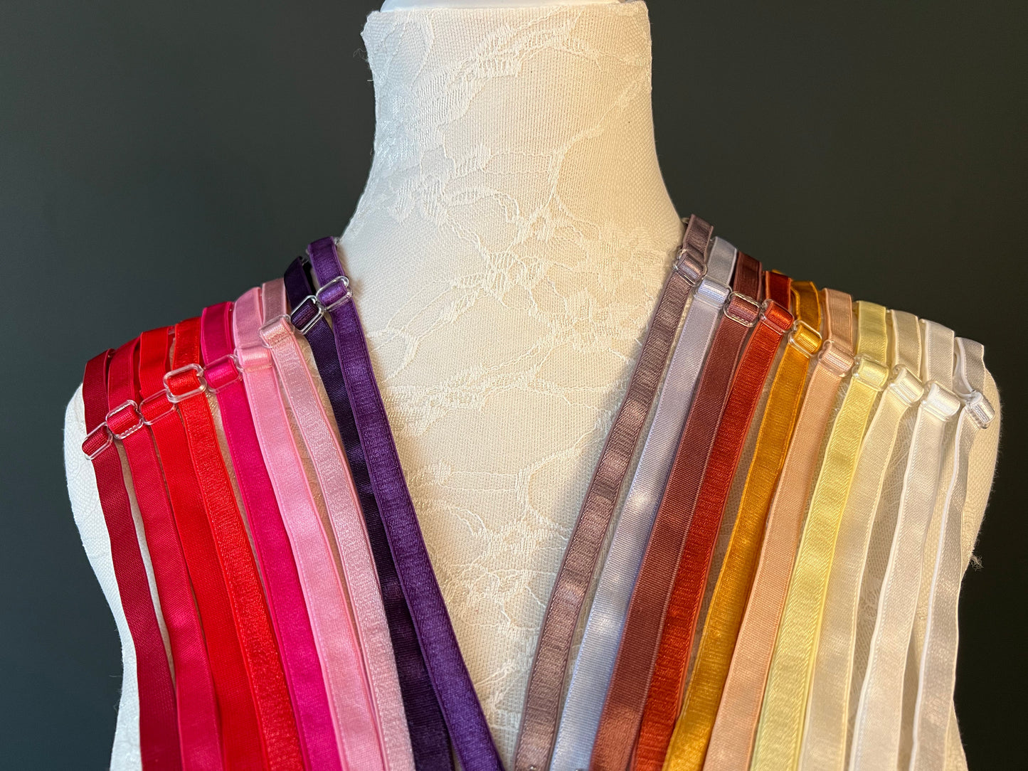 10mm Adjustable Bra Straps 44 Colour Options