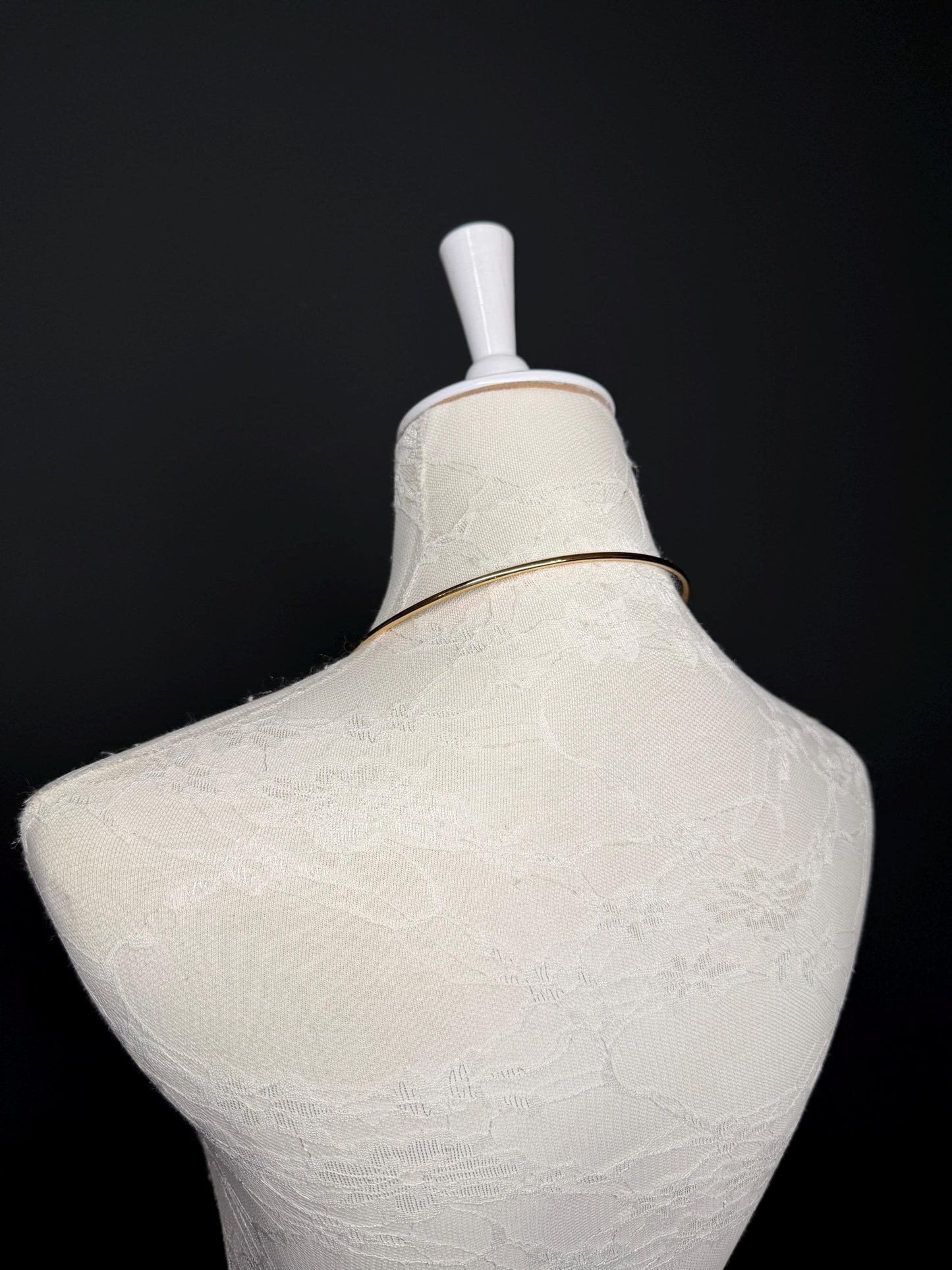 Handmade Leaf Petal Metal Choker Necklace, Bridal Weddings