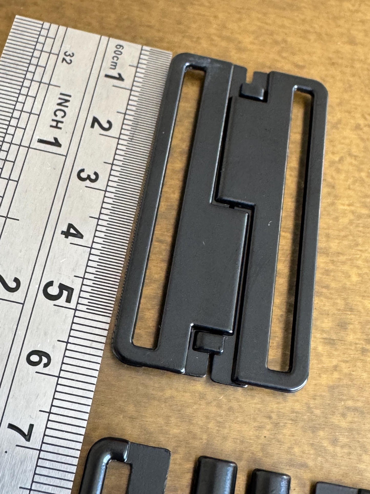 50mm Metal Swimwear Buckle, Clothing Belt Buckle Replacement, Black and White