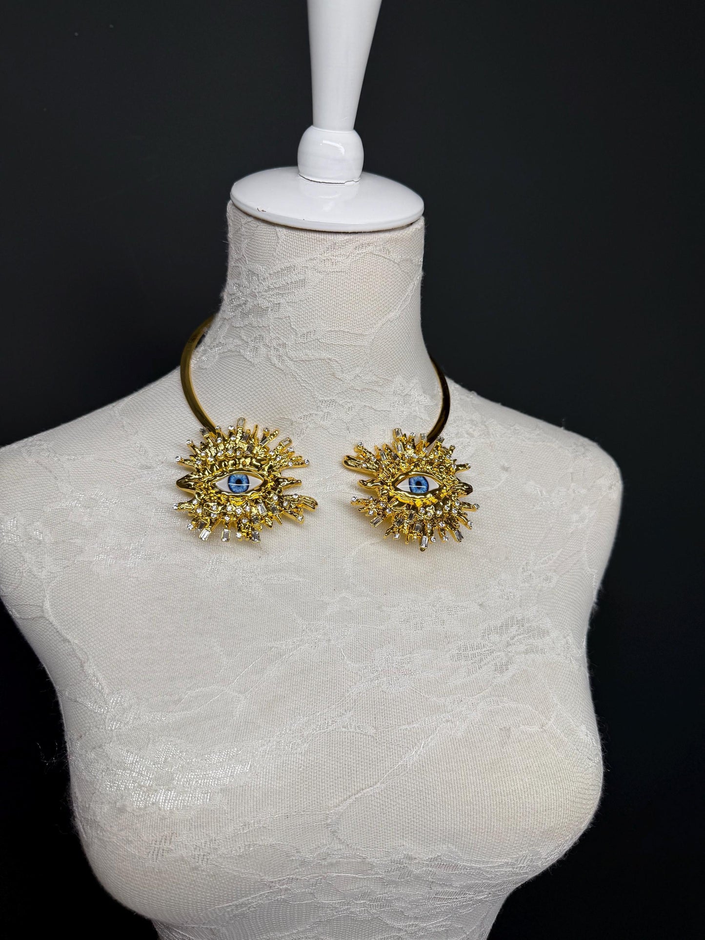 Handmade Eye Choker Necklace