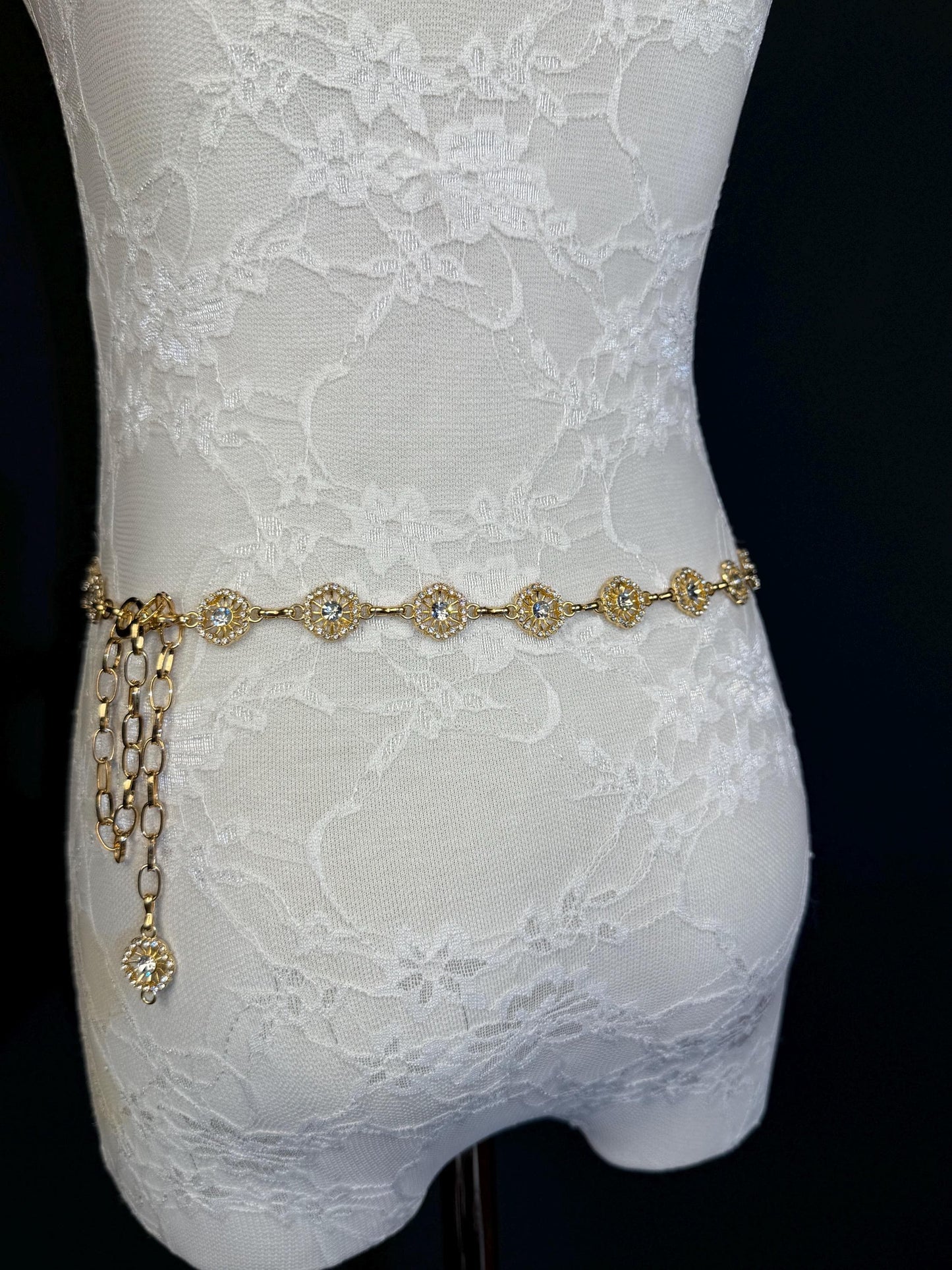 Jewel Belt, Silver Rhinestone Ring Belt, Teen Sizes, Size 18”-60”, Fan Design, Fan Collection, Gift, Fashion Accessory, Bridal, Gold,Silver