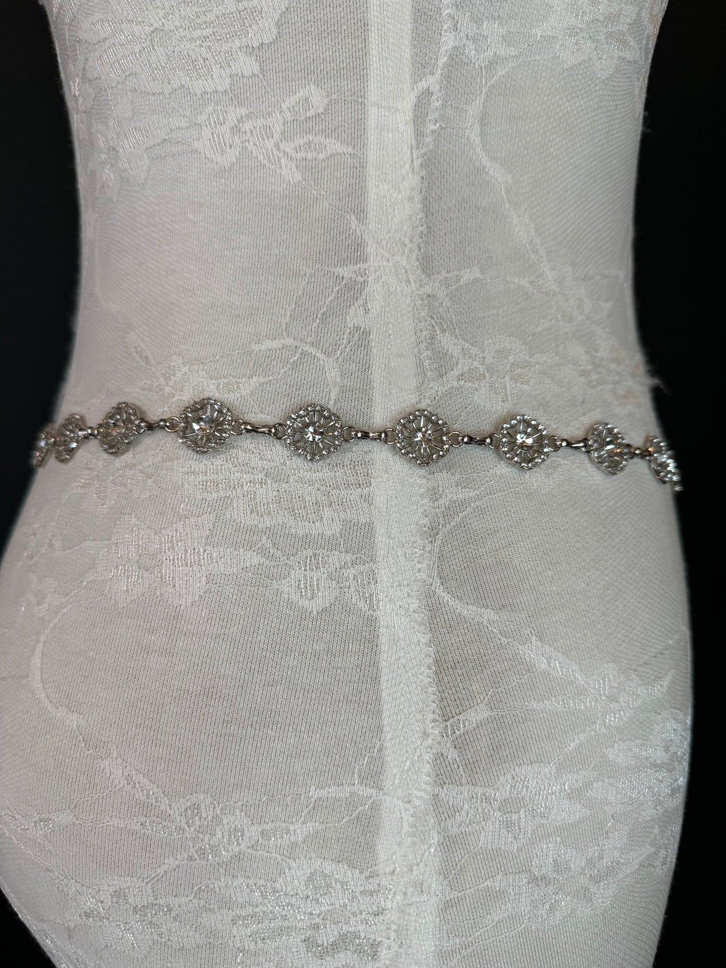 Jewel Belt, Silver Rhinestone Ring Belt, Teen Sizes, Size 18”-60”, Fan Design, Fan Collection, Gift, Fashion Accessory, Bridal, Gold,Silver