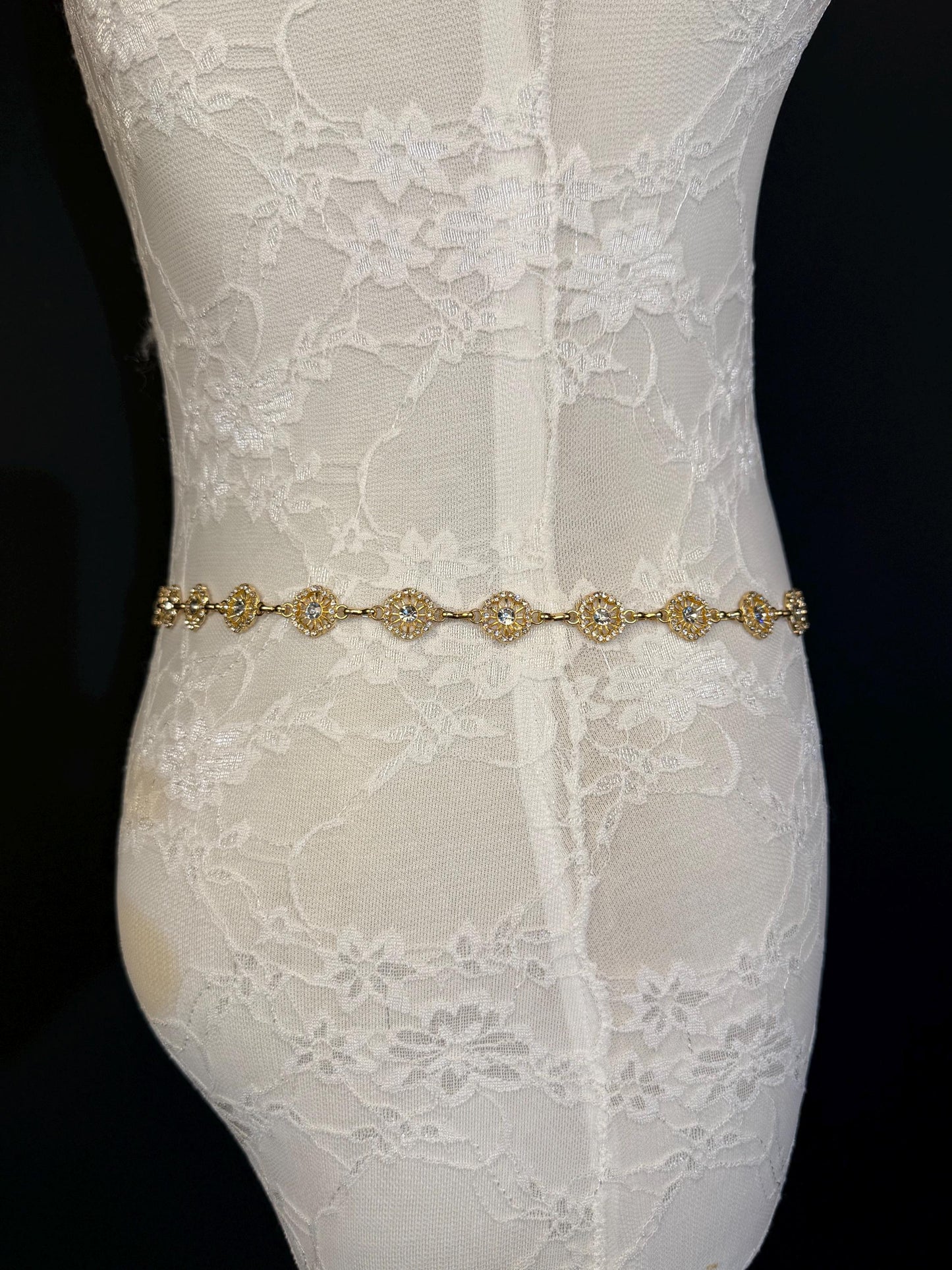 Jewel Belt, Silver Rhinestone Ring Belt, Teen Sizes, Size 18”-60”, Fan Design, Fan Collection, Gift, Fashion Accessory, Bridal, Gold,Silver