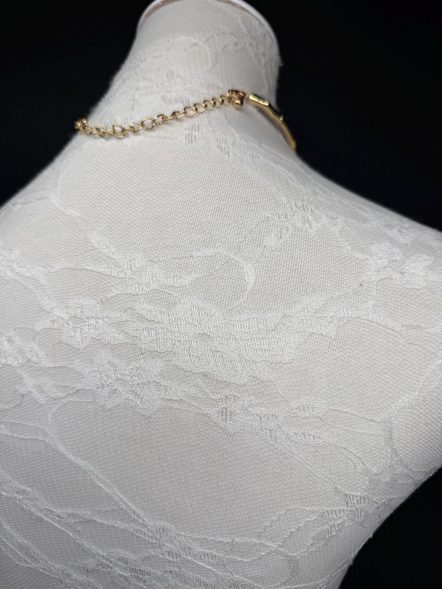 Elegant Gold Rhinestone Choker Necklace